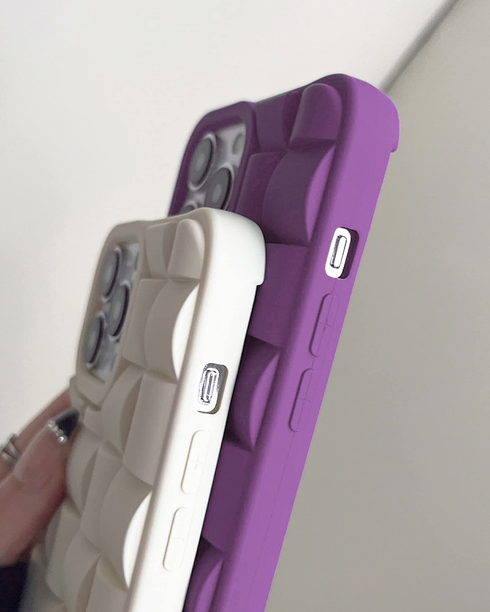 Ginkgonut Compatible With Iphone 14 Pro Max Case For Women/Girls, Cute 3D Laid Desgin Soft Silicone Shockproof Raised Bumper Cor