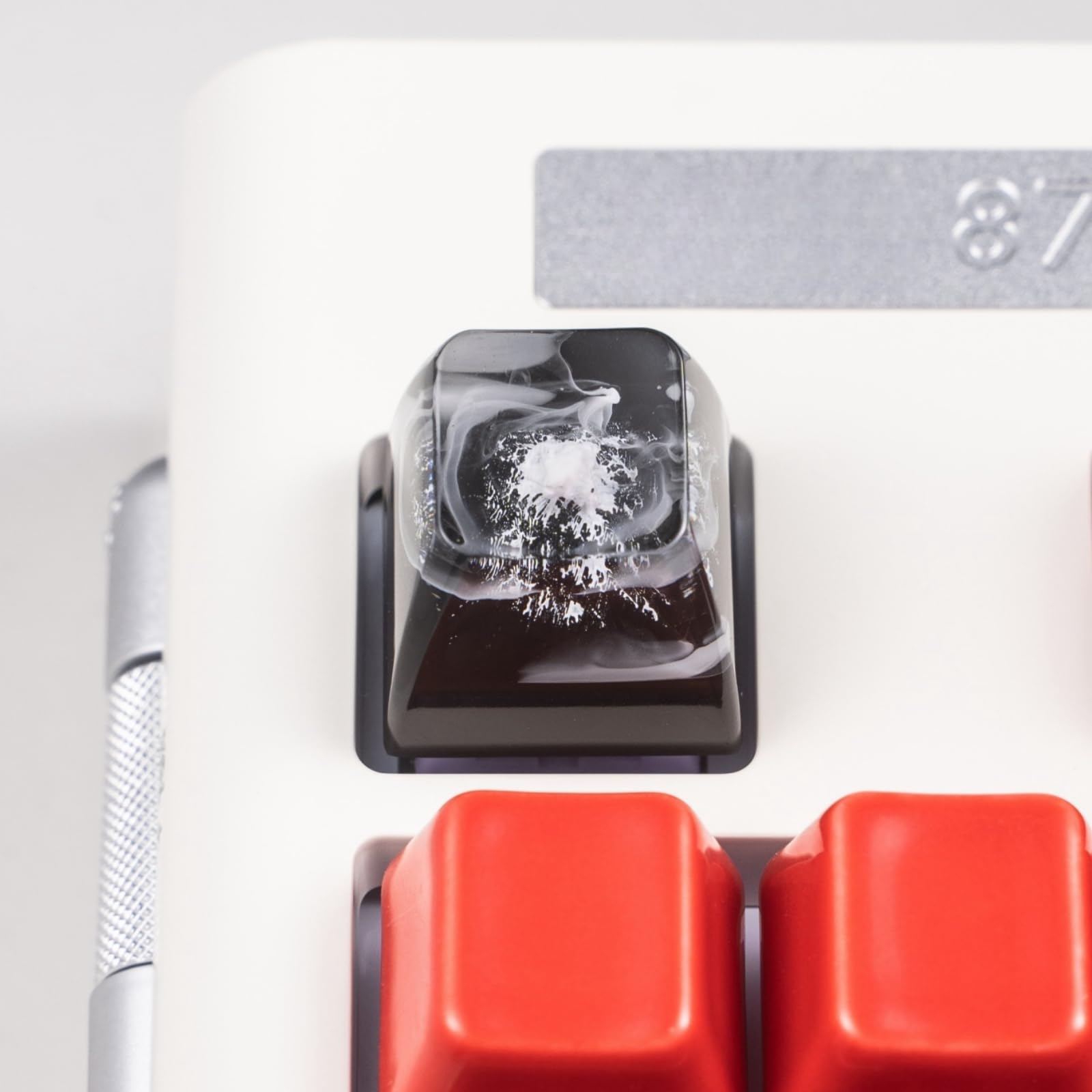 Redqin Artisan Keycaps   Himalayan Mountain Resin Keycap Escape Artisan Keycap Custom Keycap Handmade Keycaps For Mechanical Key