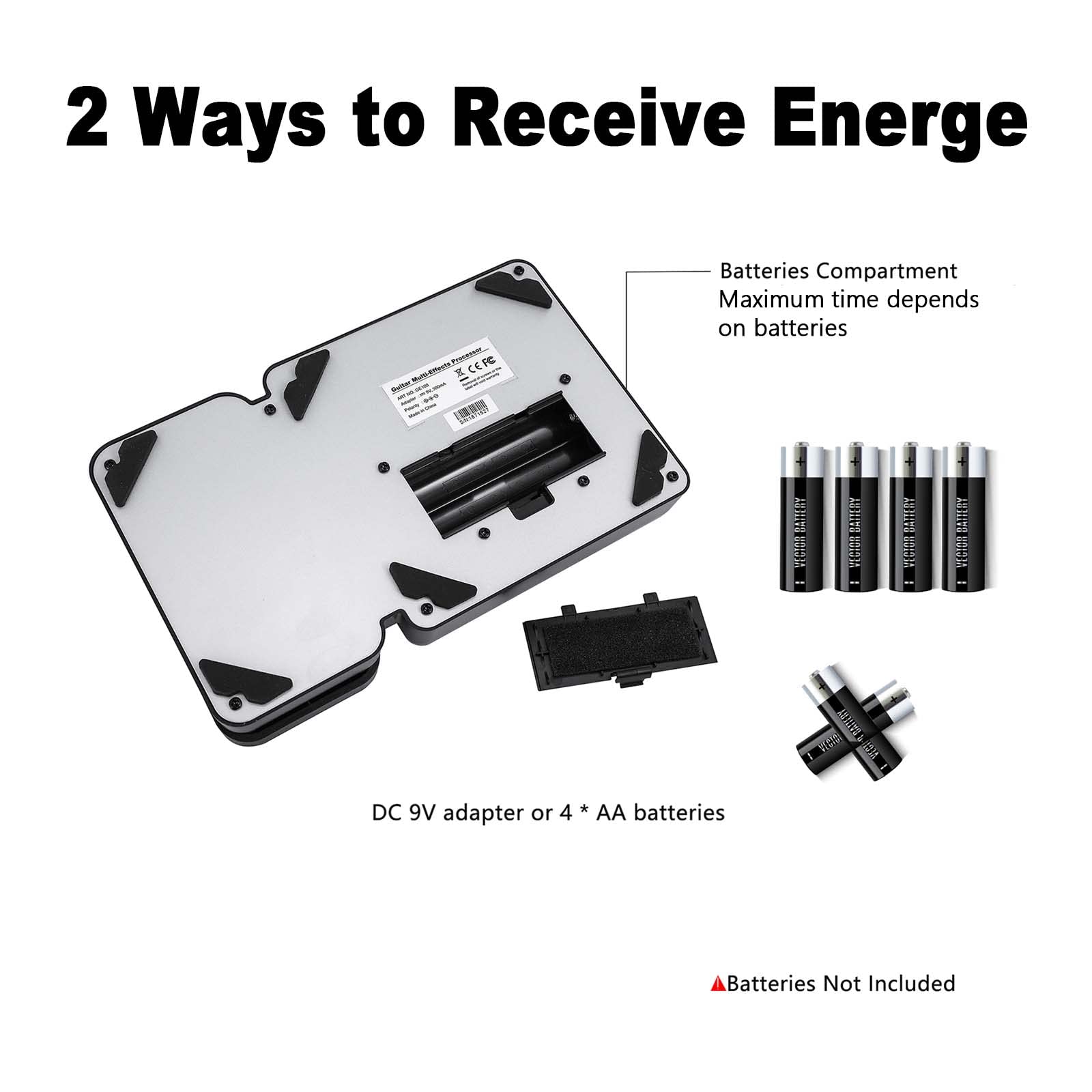 Mooer Ge100 Multi Effects Guitar Pedal With 80 Presets, 66 Effects, Loop And Expression Volume Pedal, Tap Tempo, Headphone Out