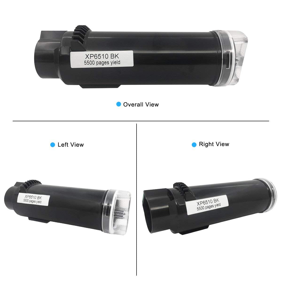 Victorstar 4 Colors Compatible Toner Cartridges 6510 6515 ?Extra High Yield? 5500 Pages Bk, 4300 Pages Cmy For Xerox Phaser 6510N 6510Dn 6510Dni 6510Dnm Workcentre 6515 6515N 6515Dn 6515Dni 6515Dnm