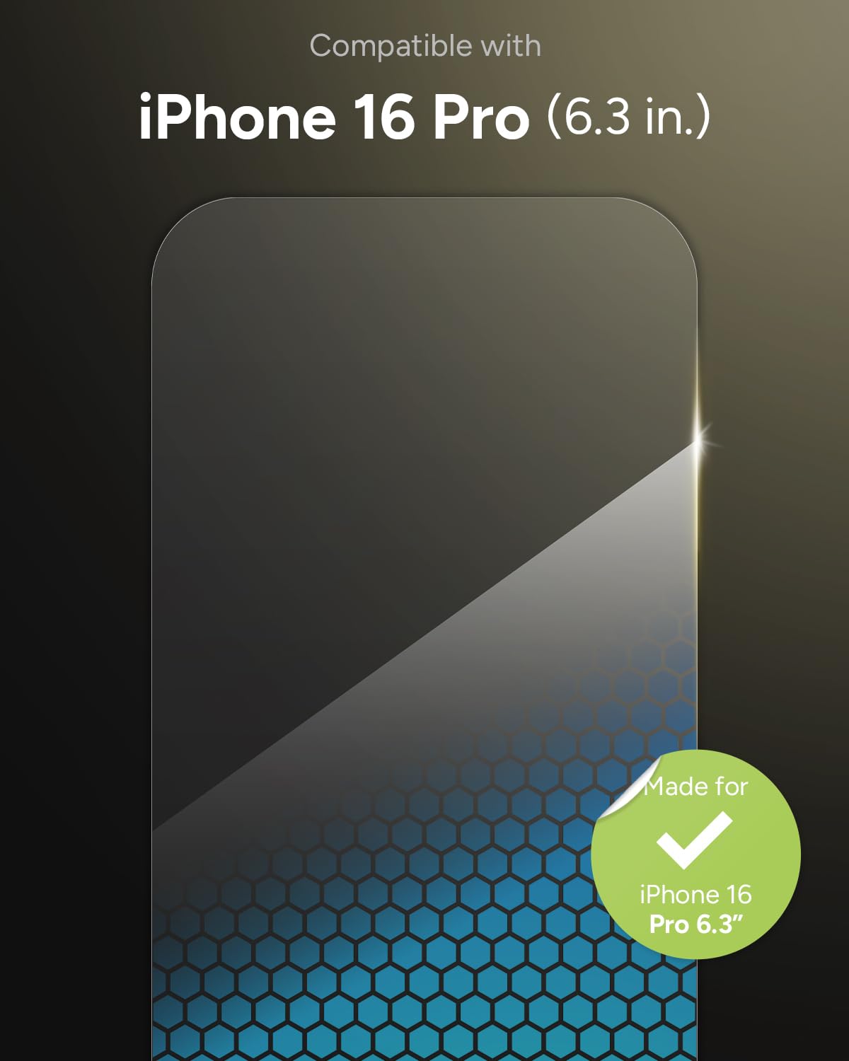 Zagg Xtr4 Screen Protector For Iphone 16 Pro   11X Stronger Tempered Glass, Blue Light Filtration, Anti Reflective Technology, G