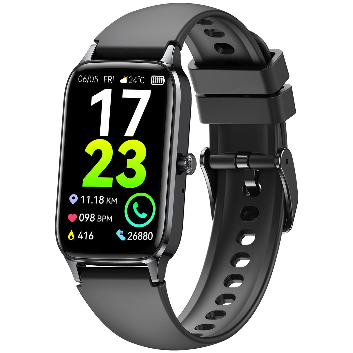 Fitness Tracker For Men Women, Smart Watch With Waterproof Smart Watch Band With 24/7 Heart Rate/Sleep Monitor, Calories Step Tr