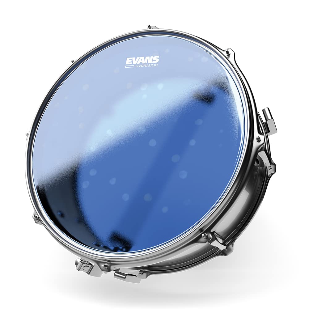 Evans Drum Heads   Snare Drum Head   B13Hbg   Hydraulic Blue Coated Drumhead   13 Inch