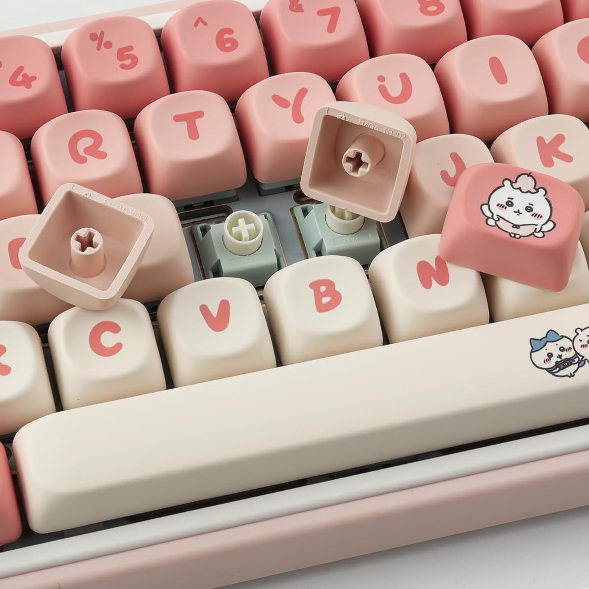 Tyrixki Pbt Keycaps 139 Keys Moa Profile Cute Keycaps Dye Sublimation Pink Kawaii Keycaps Set Custom Keycaps For Cherry Gateron