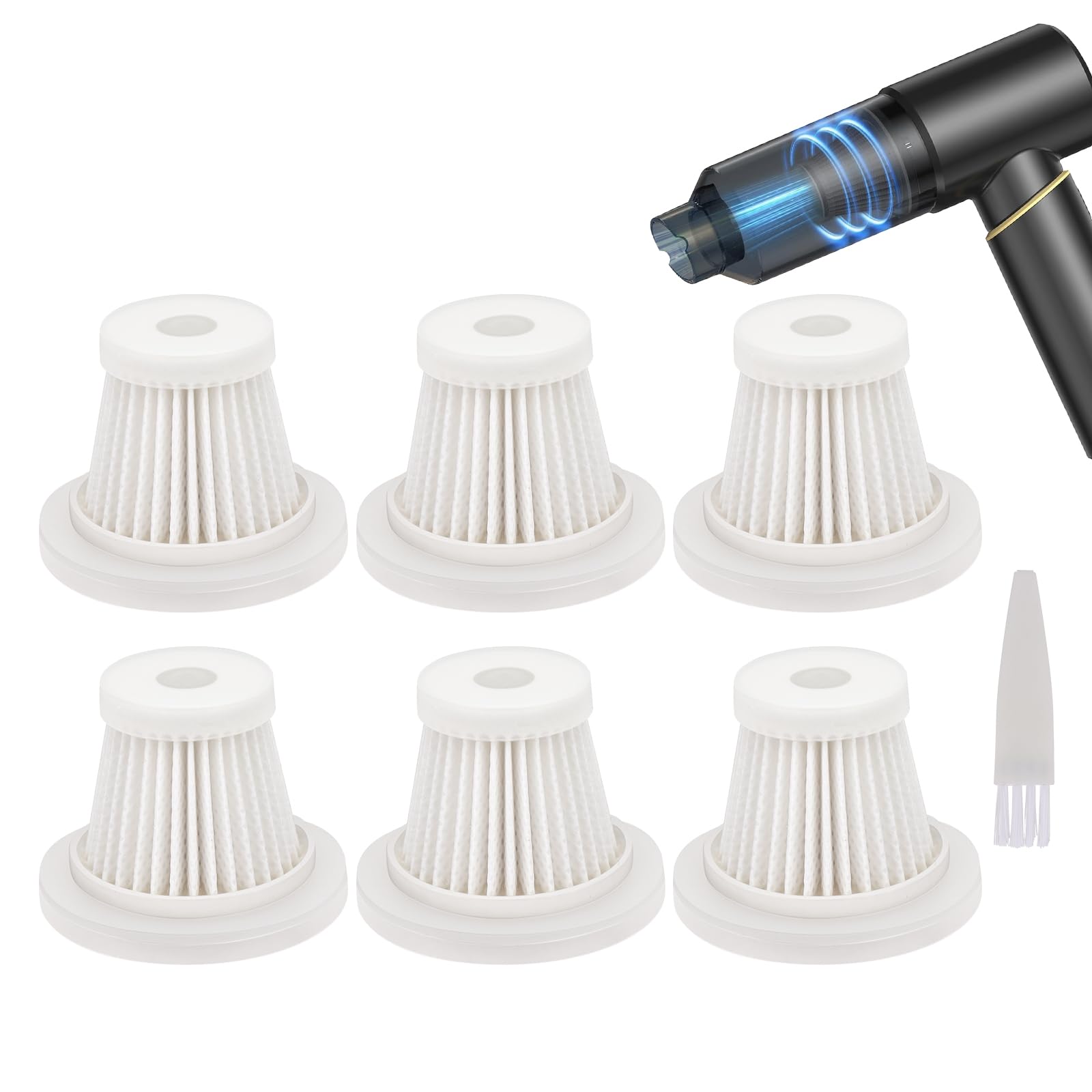 Vacuum Filter Replacement for BSRCO Car Vacuum, HEPA Filter Accessories