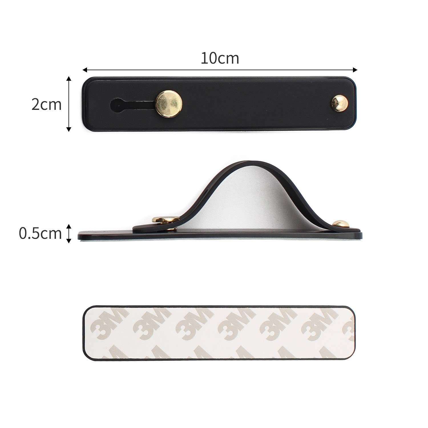 Removable And Reusable Cell Phone Grip Strap, Yetaida Telescopic Finger Kickstand Bracket Universal Silicone Phone Holder Stand