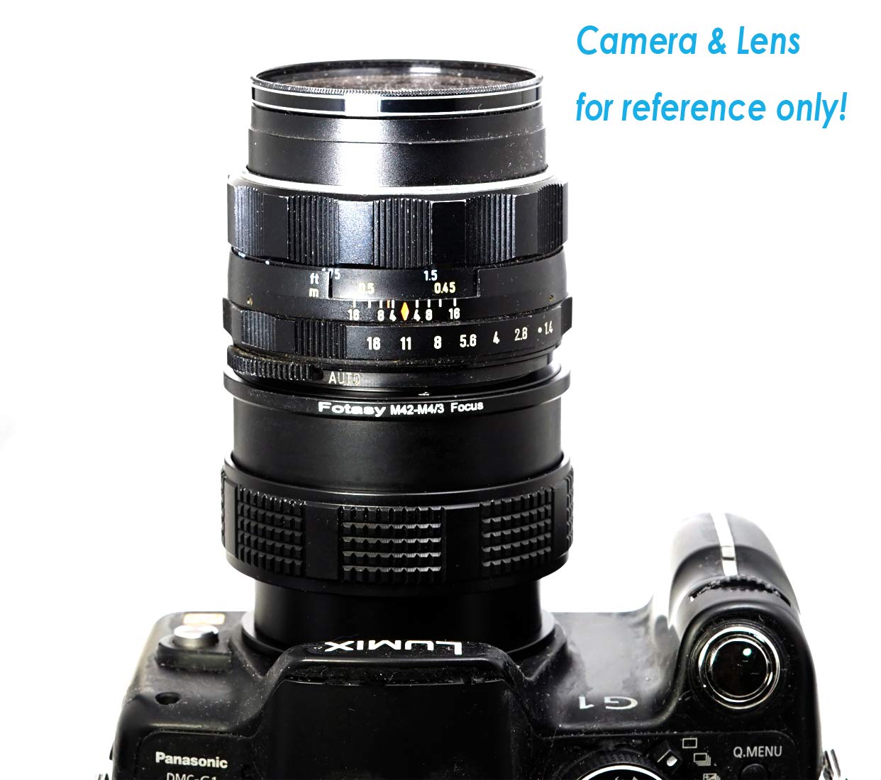 Fotasy M42 Lens To M4/3 Focusing Helicoid Adapter, Mft Mount Macro Helicoid Tube, Compatible With Panasonic G9 Gh5 Ii Gx8 Gx9 Gx