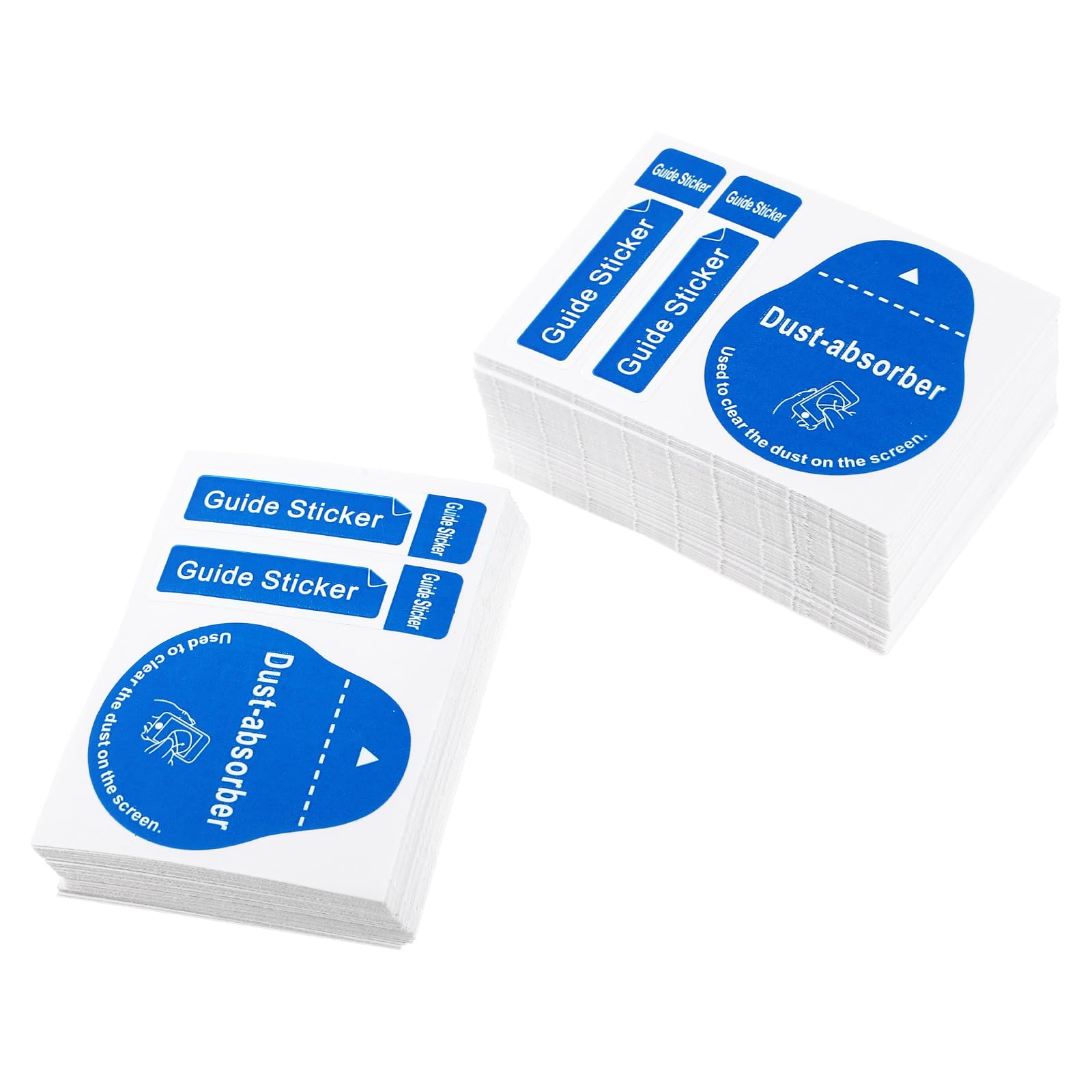 Uonlytech 200pcs LCD Screen Cleaning Stickers Film Dust Removal Stickers Dust Removal Tool Phone Screen Paper Decals Cleaning Ph