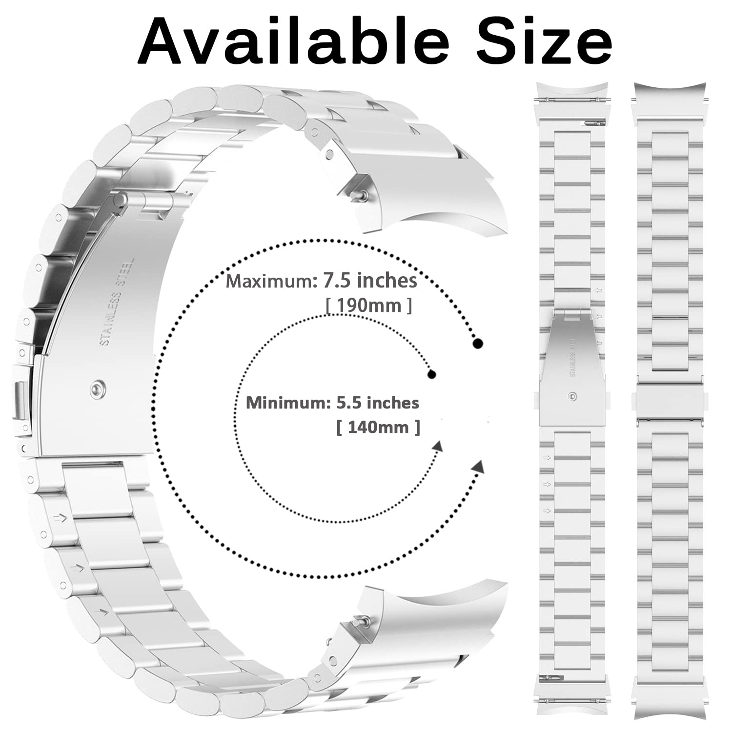 Miimall Compatible Samsung Galaxy Watch 5 Band 40Mm 44Mm/Watch 5 Pro 45Mm/Galaxy Watch 4 Band 40Mm 44Mm/Watch 4 Classic Band 42M