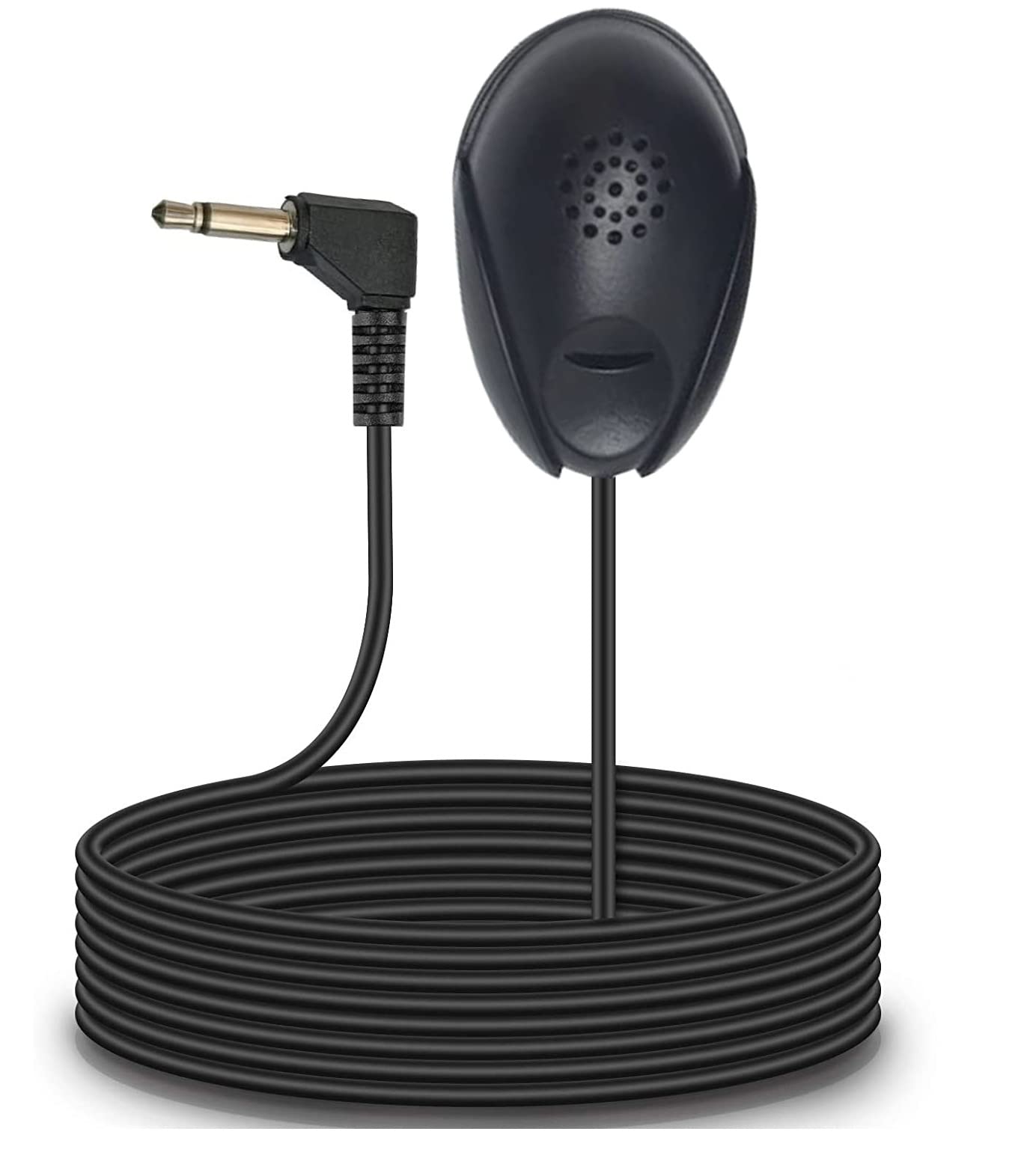 Ponskoy Portable Microphone For Auto Radio, 3.5Mm External Mic For Car Stereo Dvd Player Gps Navigation Pc Laptop With 9.8Ft/3M