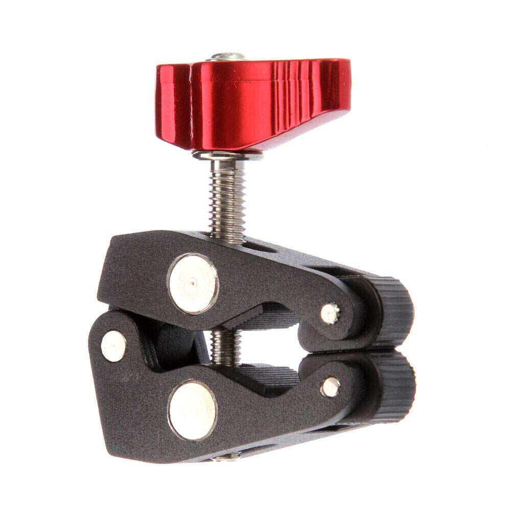 Focusfoto Articulated Magic Arm Crab Claw Super Clamp Clip Holder With 1/4'' 3/8'' Mount For Studio Flash Light Dslr Camera Trip
