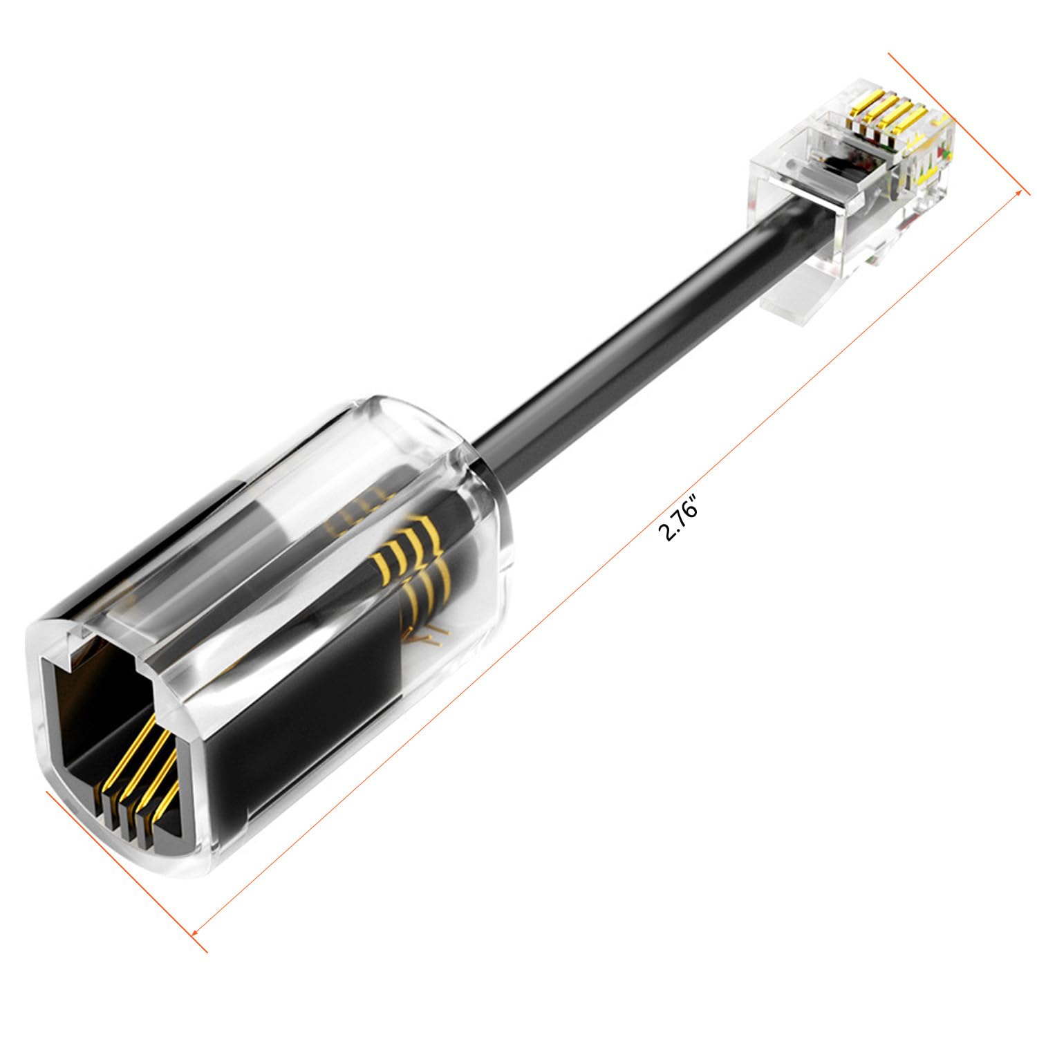 Lativu Phone Cord Detangler For Desk Phone, 10 Pack 360 Degree Rotating Telephone Cord Detangler Swivel Cord, No Tangle Phone Co