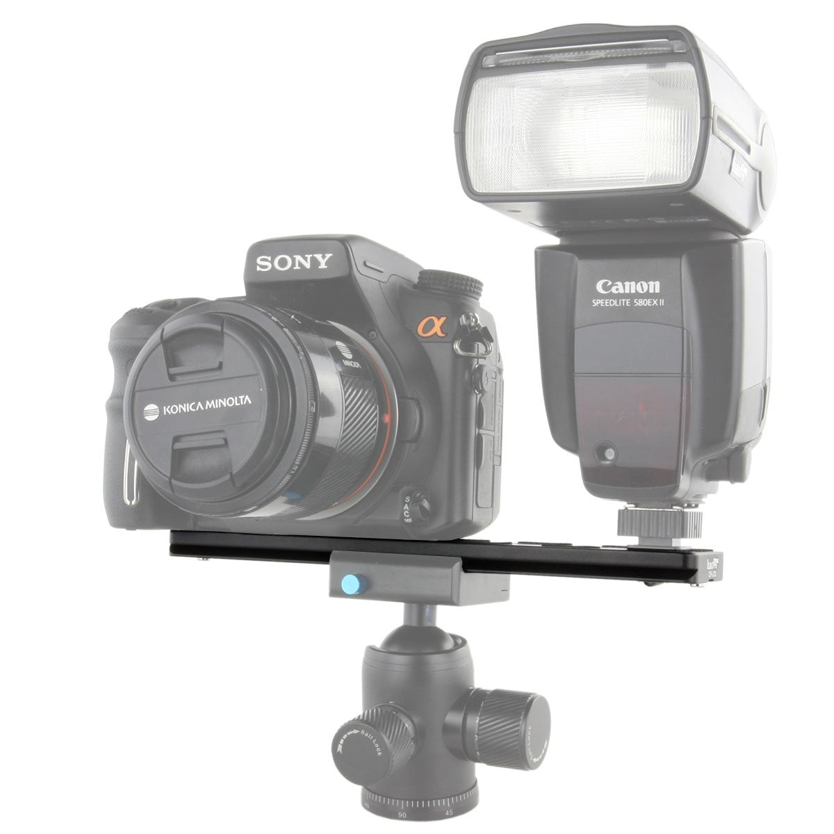 Haoge 200Mm Qr Quick Release Plate Dual Dovetail And D Ring Screw Fits Arca Swiss Standard For Tripod Ball Head