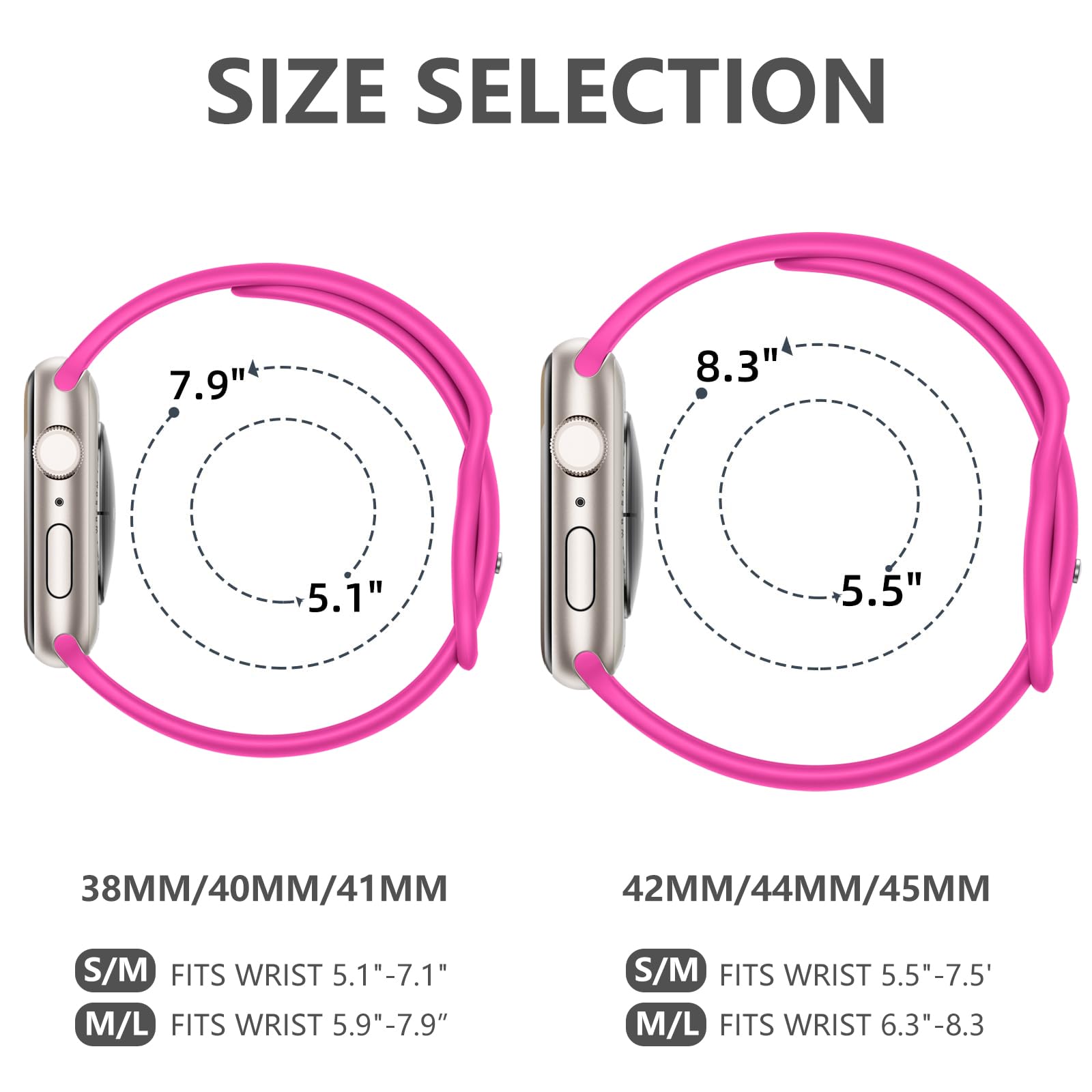 Imivio Sport Band Compatible With Iwatch Bands 38Mm 40Mm 41Mm 42Mm 44Mm 45Mm 49Mm For Women Men, Soft Silicone Waterproof Replac