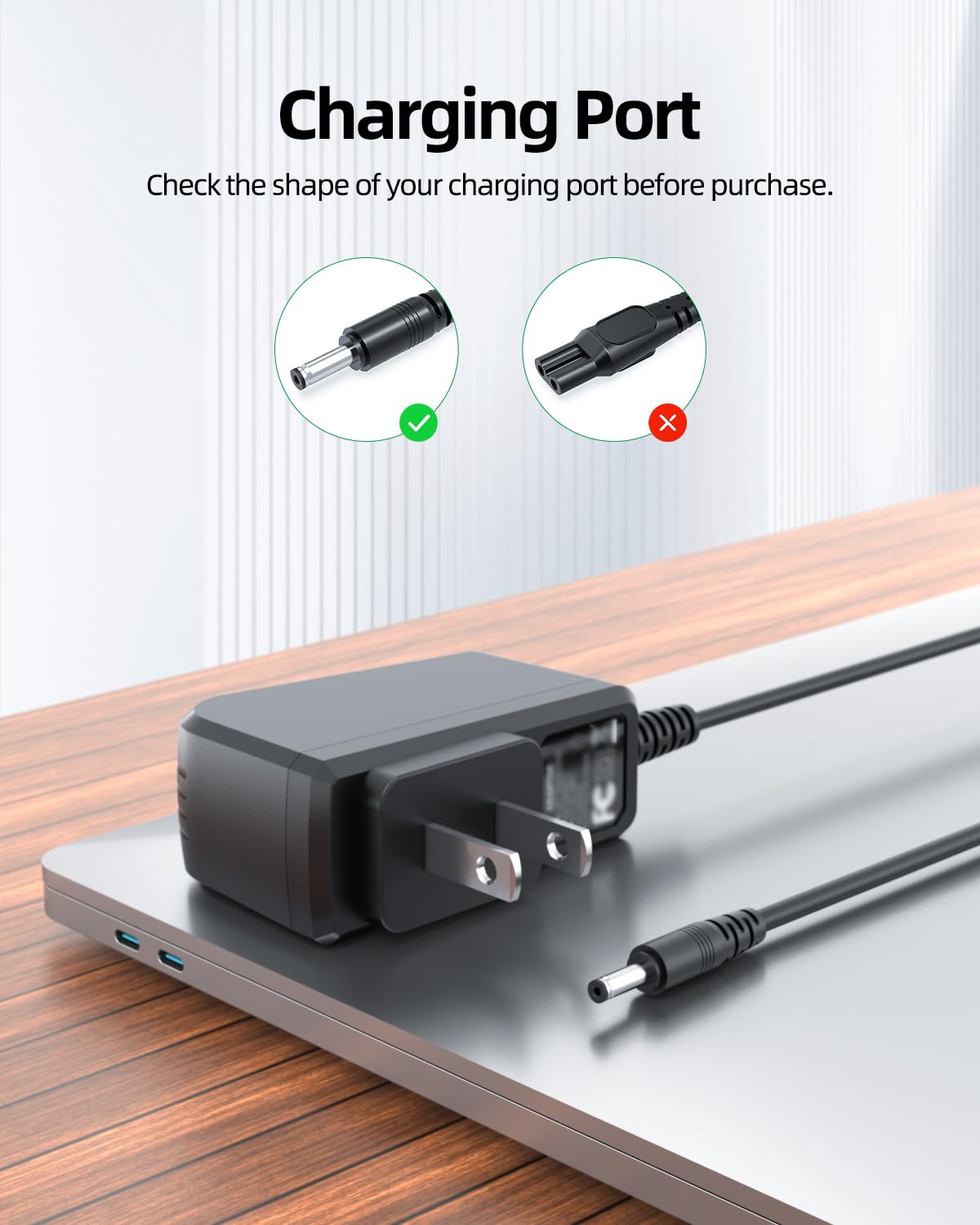 8V Charger Fit For Philips Hq840 Power Cord Shaver Norelco Multigroom Series 3000 Mg3750 Mg3750/50 Mg3750/10 Mg3750/60 Mg3760 Mg