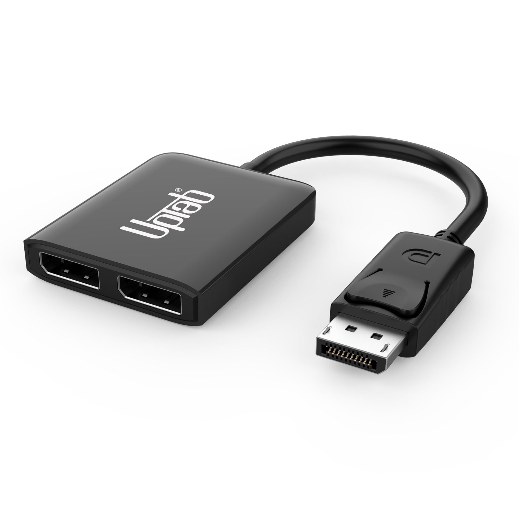 Uptab Displayport To Dual Displayport Adapter 8K Multi Monitor Splitter, Converter Multi Stream Transport (Mst) Hub, Dp To 2X Dp
