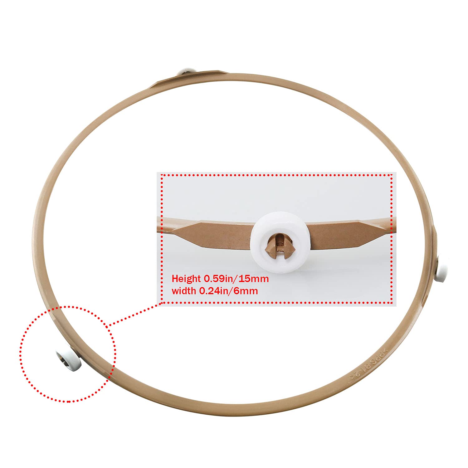 Zzhxsm Turntable Ring Microwave Glass Turntable Plate Roller Support Wheel Ring, Microwave Oven Tray Rotating Roller Support Rin