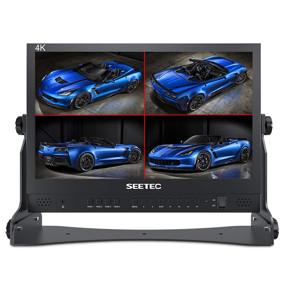 Seetec Atem156 15.6'' 4 Hdmi Input Output Quad Split Display For Atem Mini Video Switcher Live Streaming Broadcast Director Moni
