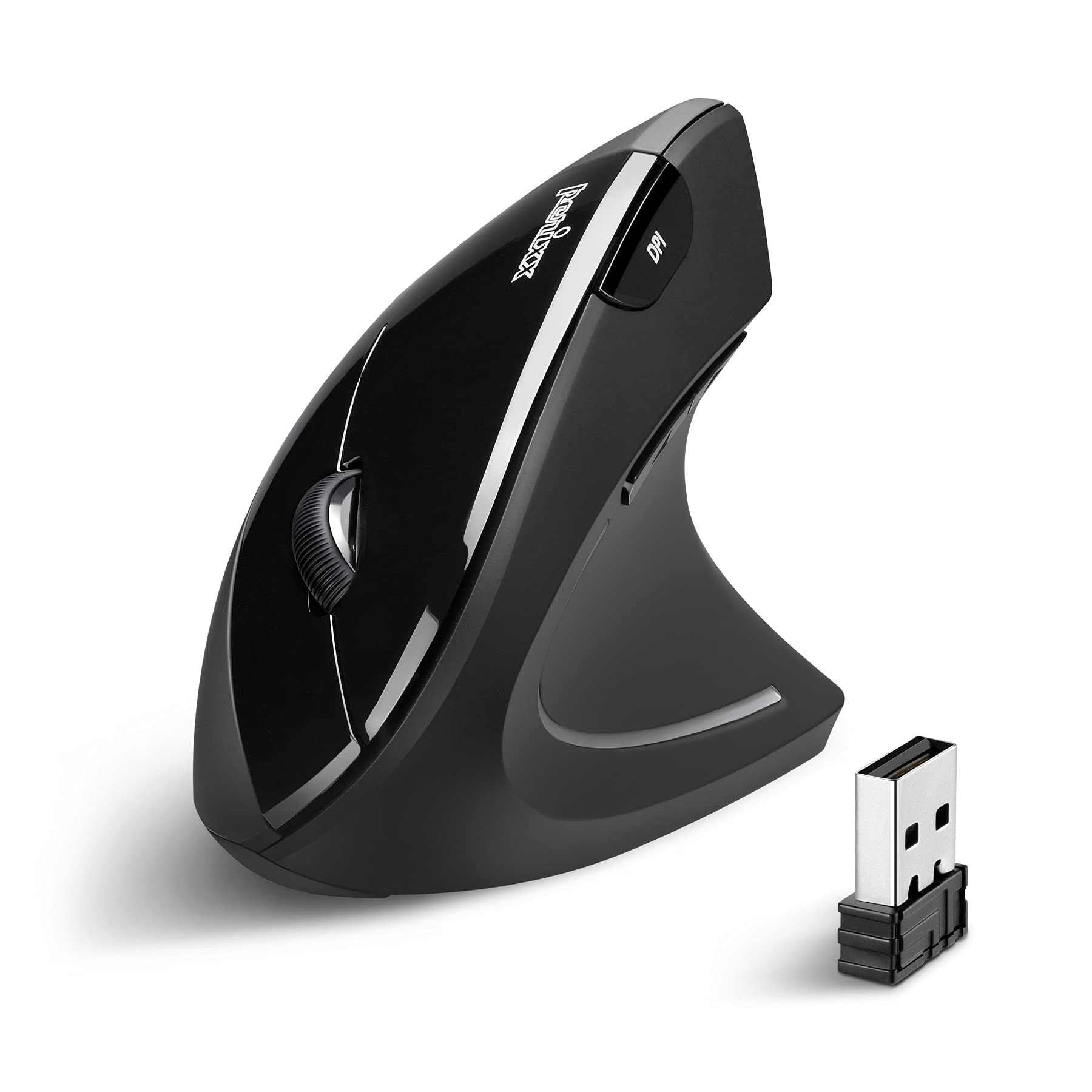Perixx Perimice 713 Wireless Ergonomic Vertical Mouse   800/1200/1600 Dpi   Right Handed   Recommended With Rsi User