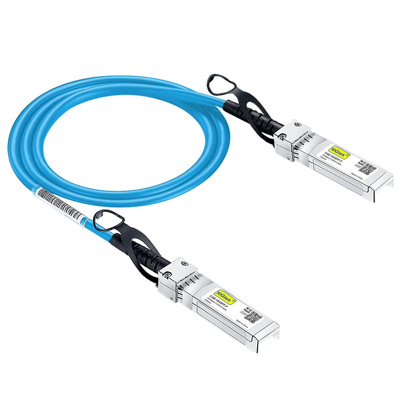 [Blue] Colored 10G Sfp+ Dac Cable   Twinax Sfp Cable For Ubiquiti Unifi Devices, 0.5 Meter(1.6Ft)