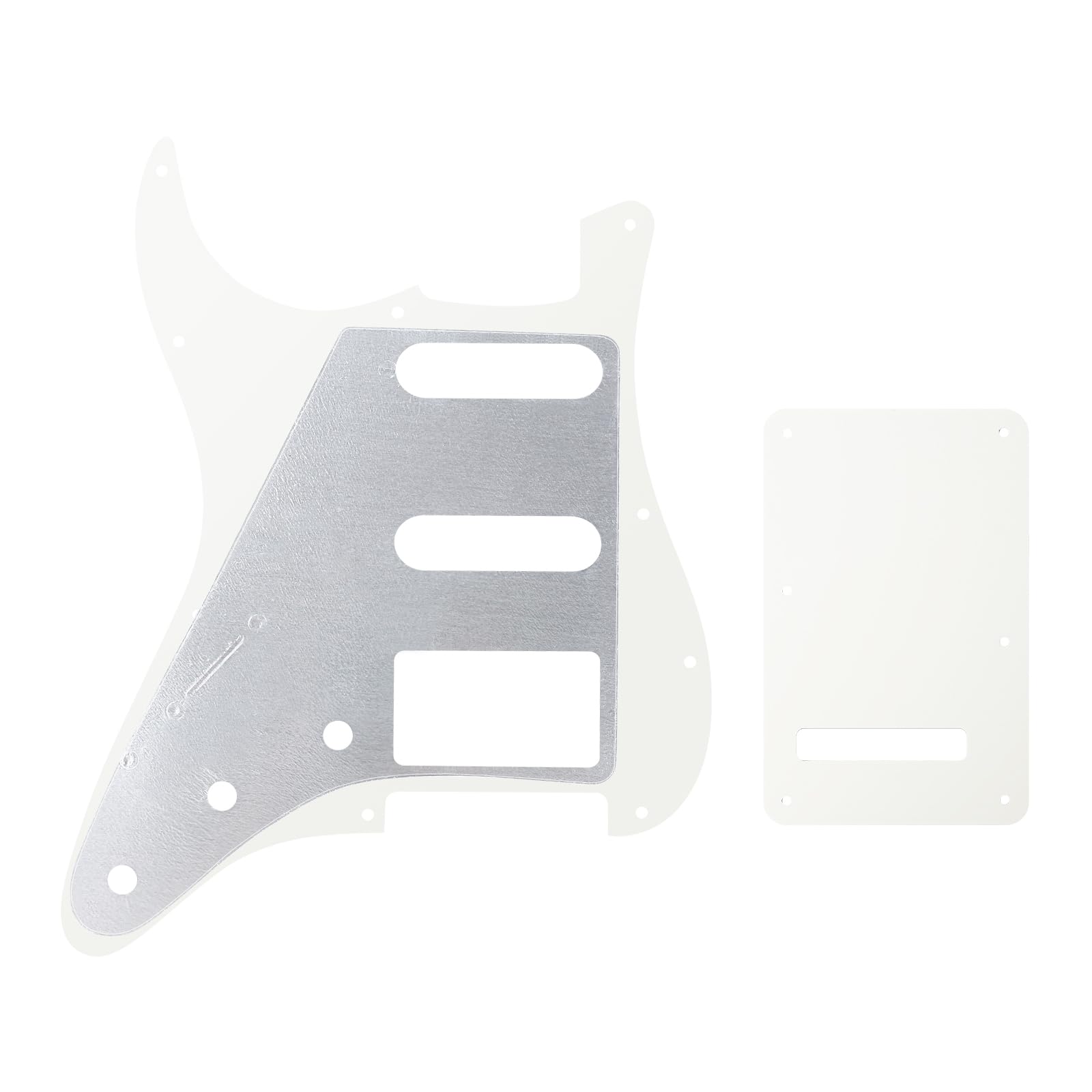 Banworks 3Ply Strat Hss Pickguard 11 Hole Ssh Pickguard Scratch Plate With Backplate 6 Hole Trem Tremolo Cover Set For Usa/Mexic