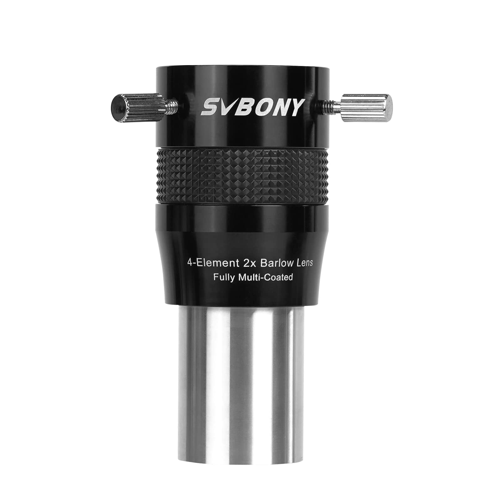 SVBONY SV216 2X Barlow Lens, 1.25inch FMC 4-Elements APO Apochromatic Barlow, Double Magnification Telescope Accessories for Pla