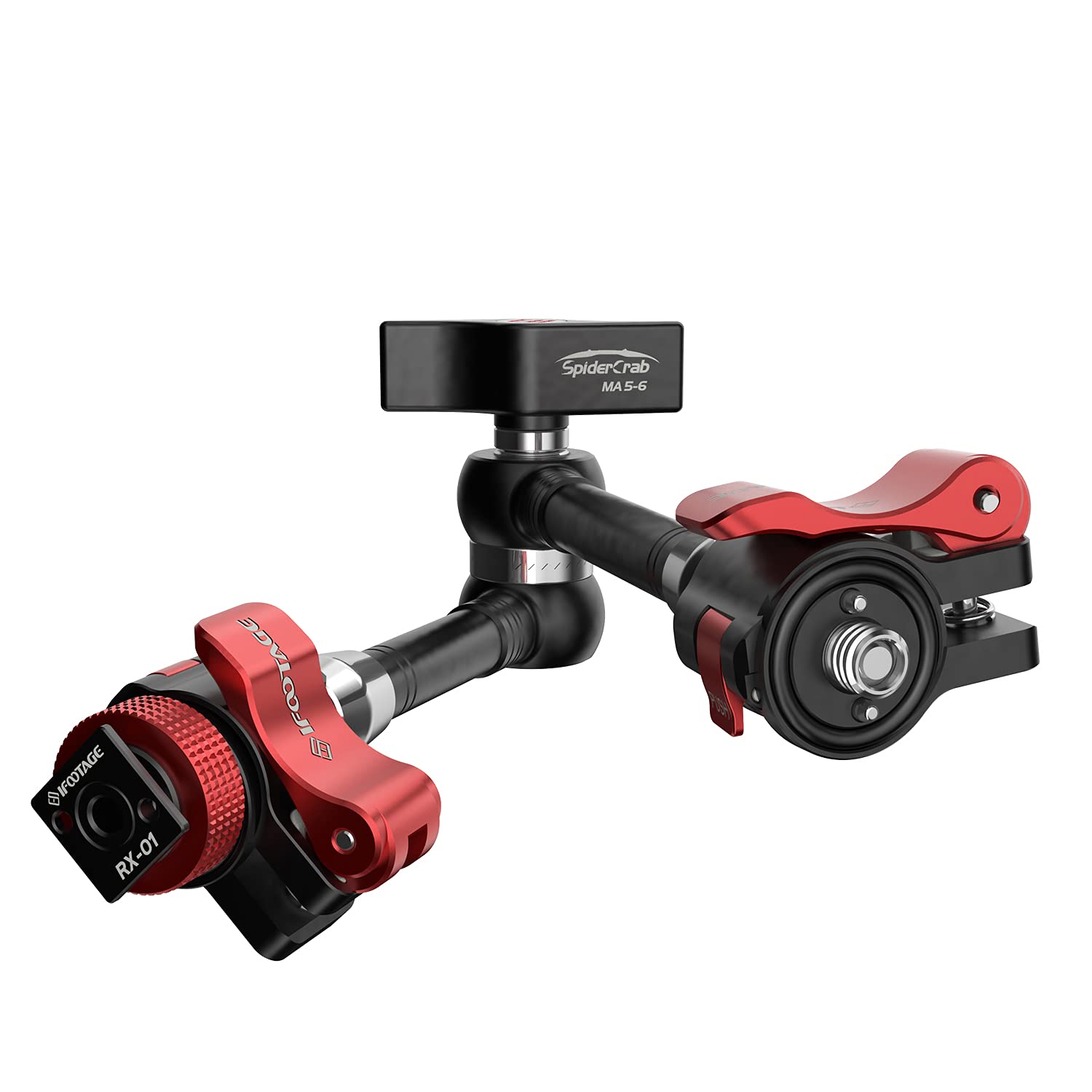Ifootage 11'' Magic Arm, Adjustable Spider Crab Magic Arm With Shoe Mount And 1/4'' & 3/8'' Tripod Screw For Dslr Camera Rig/Cam