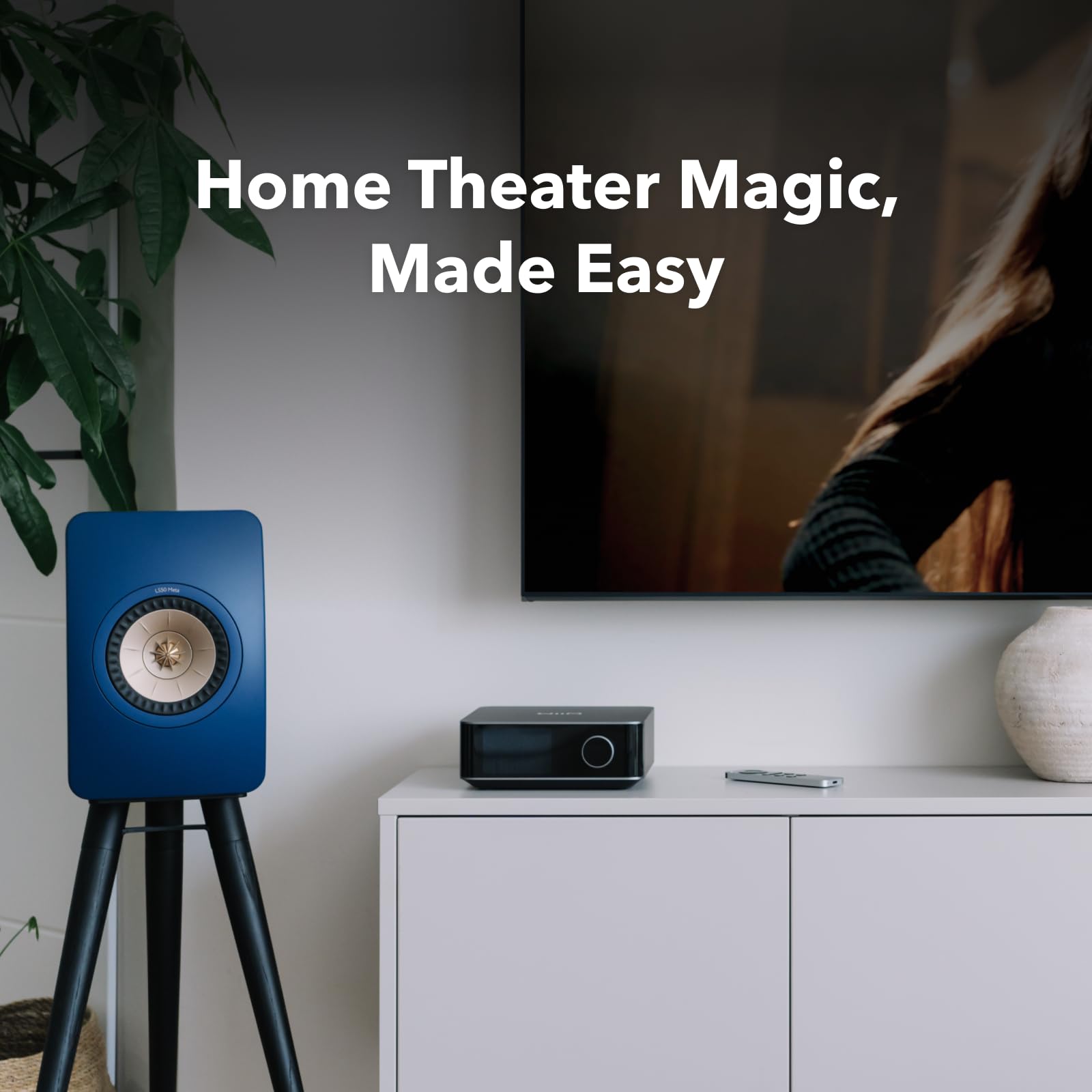 Wiim Amp Ultra With Voice Remote 2 | 100W Streaming Amplifier With Premium Ess Es9039Q2M Dac & Dual Ti Tpa3255 Amps | Built-In R