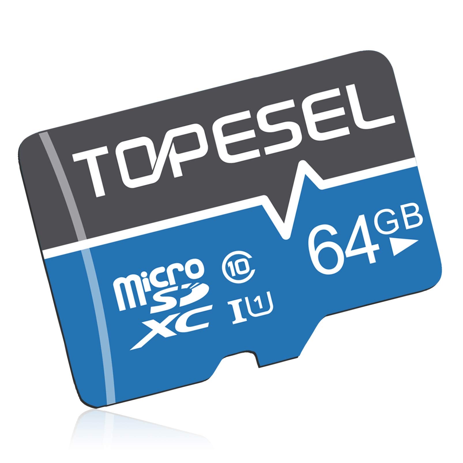 Topesel 64Gb Micro Sd Card Sdxc Memory Cards Uhs I Tf Card Class 10 For Camera/Phone/Galaxy/Drone/Dash Cam/Gopro/Tablet/Pc/Computer(C10 U1 64Gb)