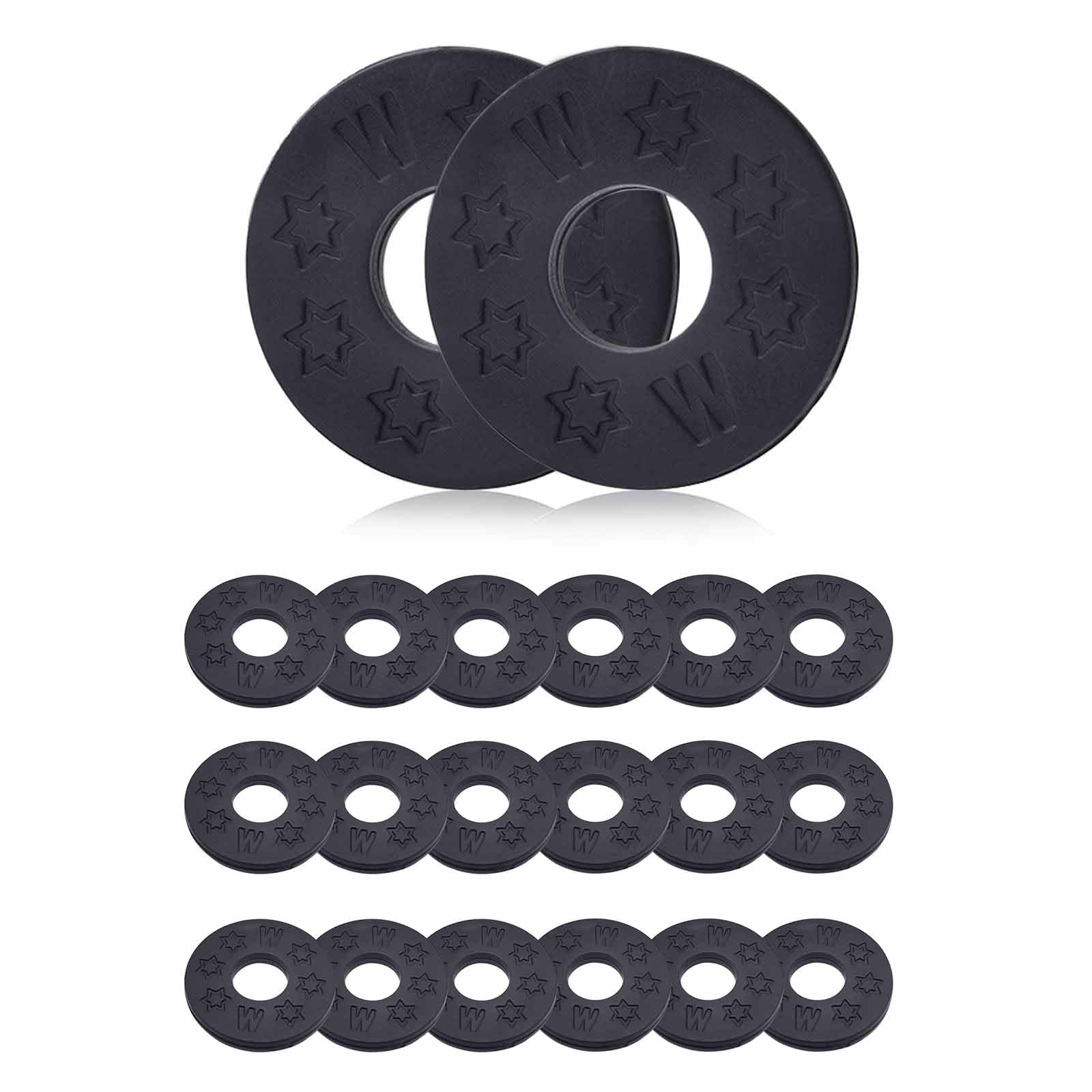 RupeeRise 20 Pcs Guitar Strap Locks, AntiSlip Strap Button Security System for Electric Guitar, Instrument Accessories for Bass