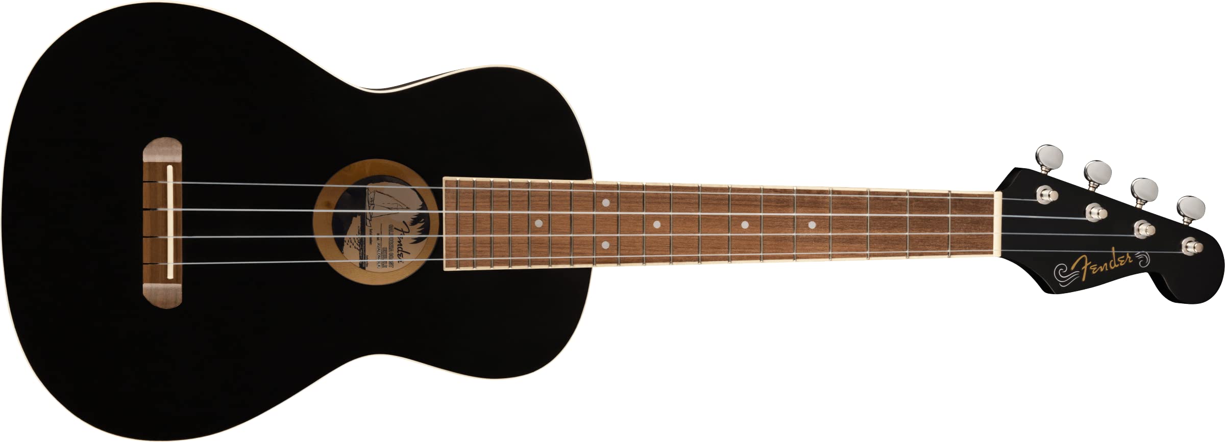 Fender Avalon Tenor Ukulele, Black