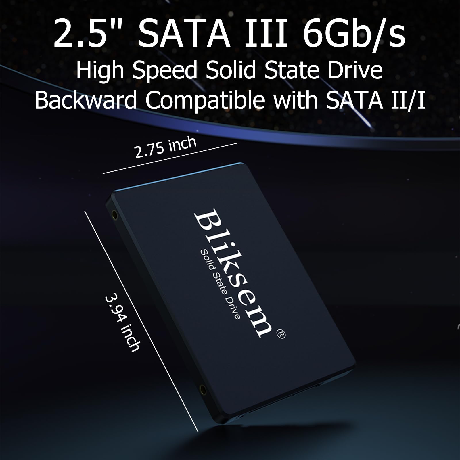 Bliksem Ssd 128Gb Sata Iii 6Gb/S Internal Solid State Drive 2.5'' 7Mm(0.28'') 3D Nand Tlc Chip Up To 550 Mb/S For Laptop And Pc