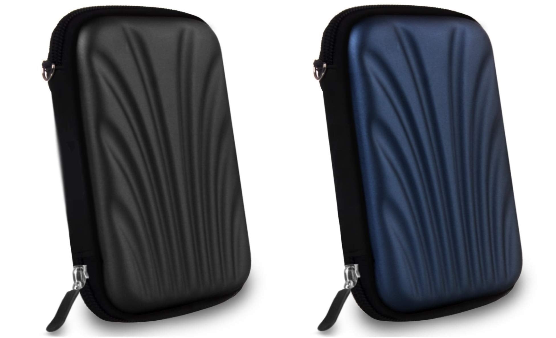 Alexvyan 2 Pcs Combo Black And Blue Shock Proof 2.5 Inch Laptop External Hard Disk Case Protector For Sony Transcend Adata Hp Se