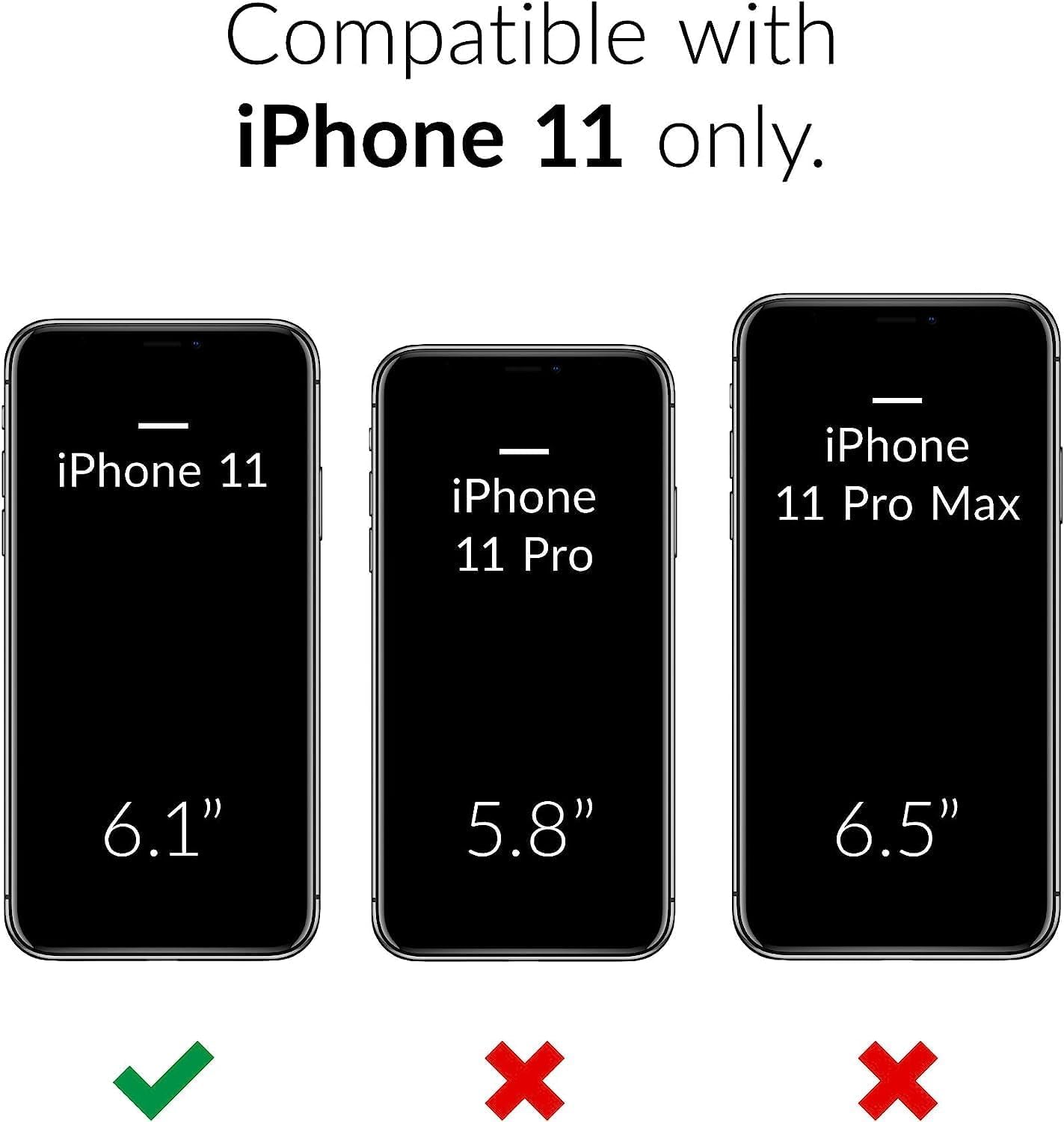 Oakxco For Iphone 11 Phone Case Liquid Silicone, Thin Slim Soft Rubber Tpu Plain Smooth Gel Cover For Women Girl Aesthetic Desig