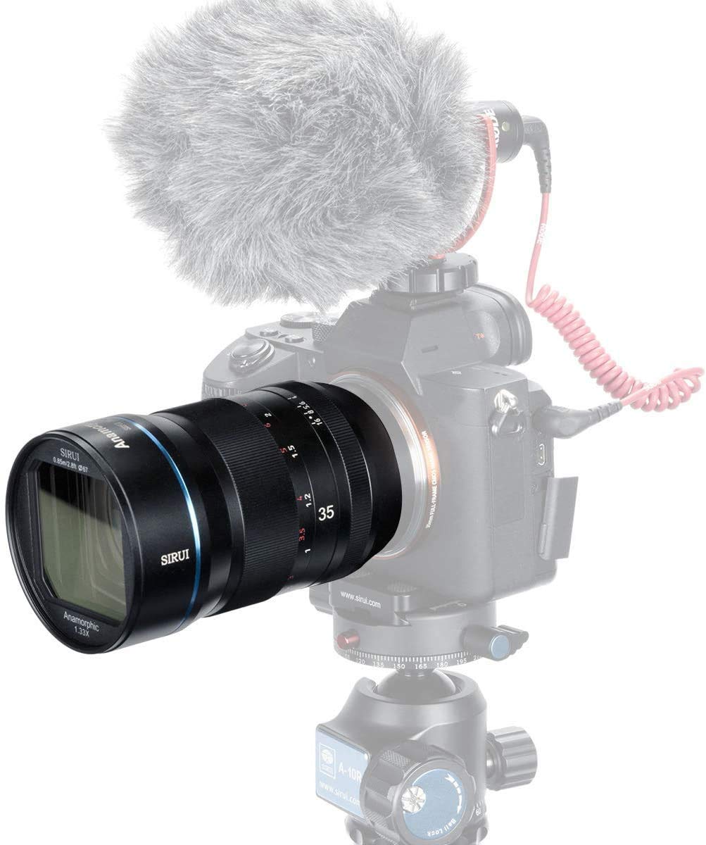 Sirui 35Mm F1.8 1.33X Aps C Anamorphic Lens Cinema Lens For Mft Mount, Blue Flare