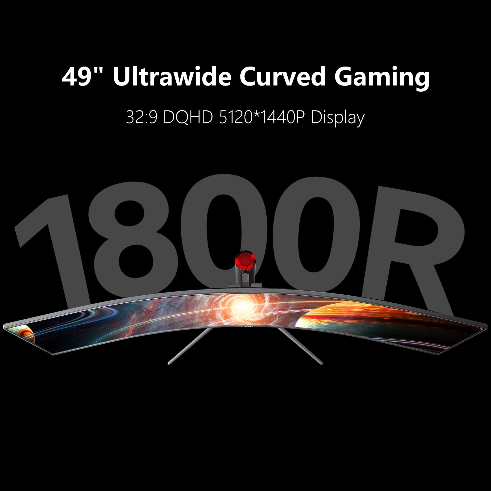 Innocn 49'' Curved Monitor Ultrawide Gaming 120Hz 32:9 Qhd 5120 X 1440P Computer Monitor, R1800, 99% Srgb, Hdr400, Usb Type C, D