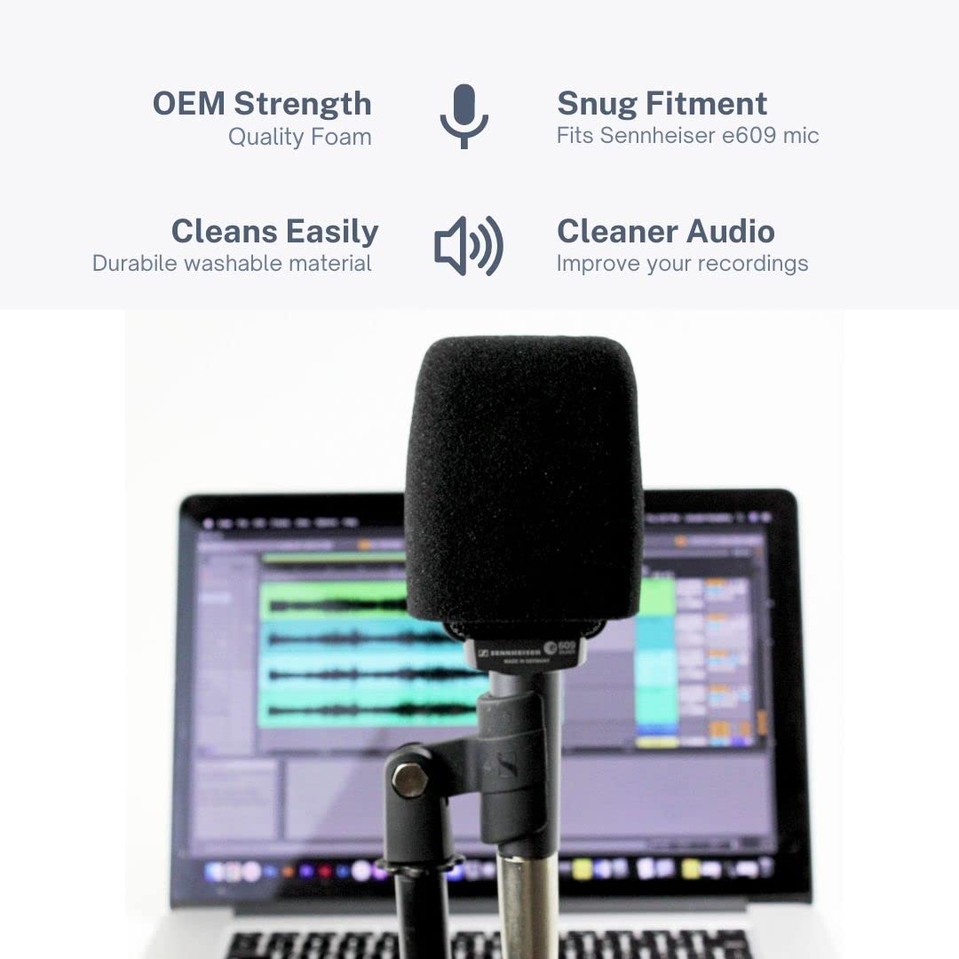 Foam Windscreen Cover For Sennheiser E609 & E906 Microphone