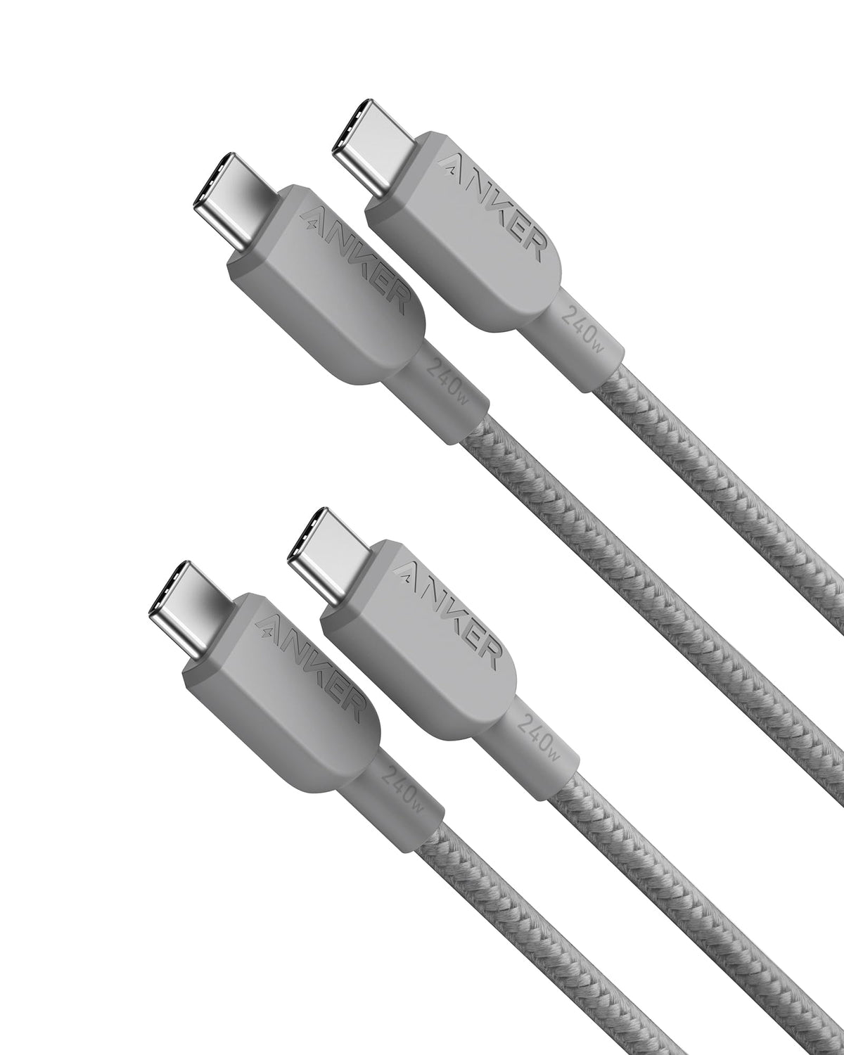 Anker 240W Usb C To Usb C Cable (2Pack,3Ft), Usb C Charger Cable Fast Charge For Iphone 15, Macbook Pro 2020, Ipad Pro 2020, Ipa