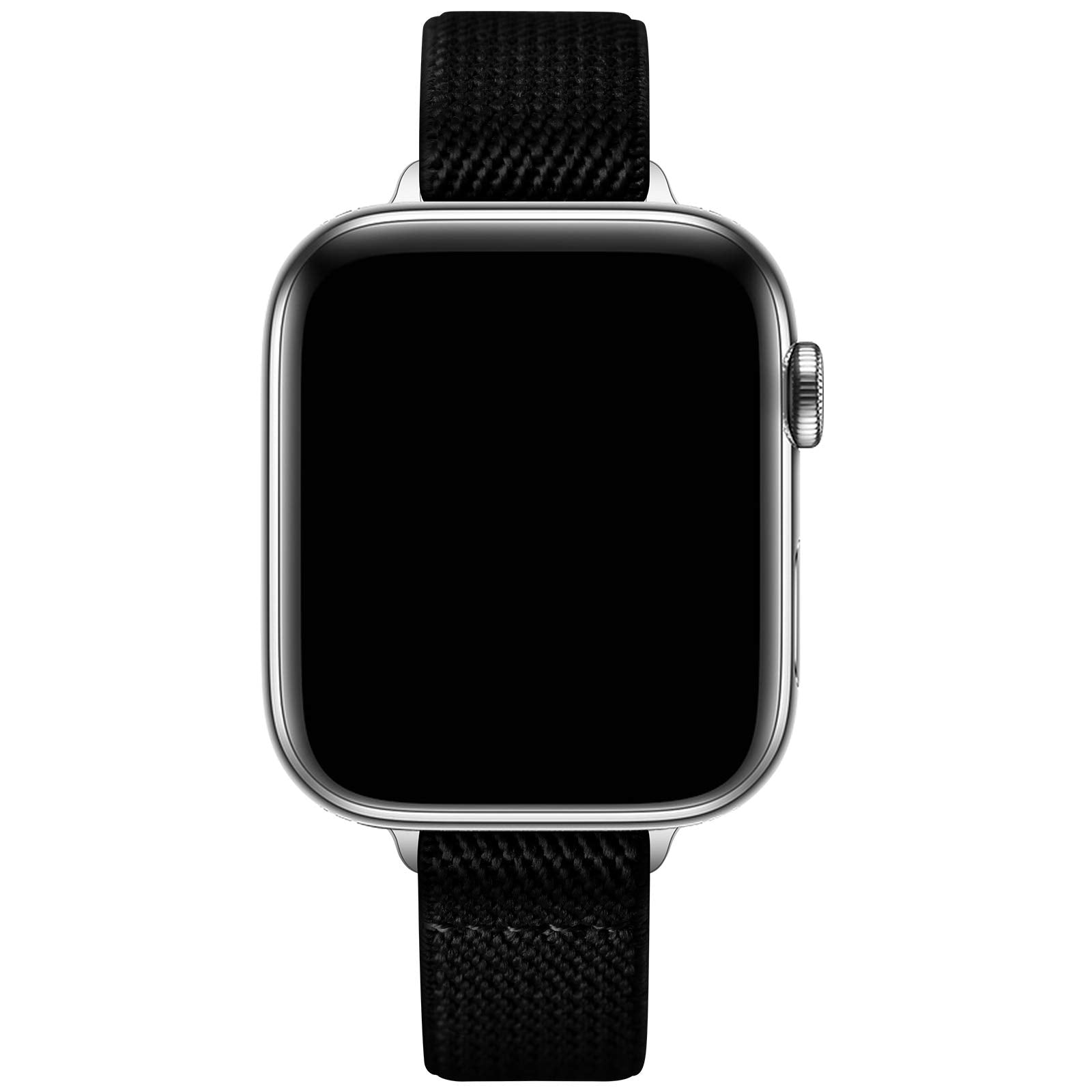 Sicciden Slim Stretchy Bands Compatible With Apple Watch Band 46Mm/49Mm/45Mm/44Mm/42Mm Series 3/2/1, Women Elastics Nylon Strap