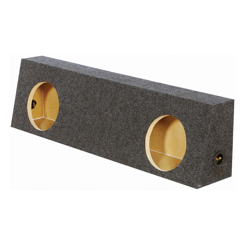 Q Power Hd210 Truck Heavy Duty Dual 10'' Subwoofer Speaker Box For Gm/Chevy Single Cabs