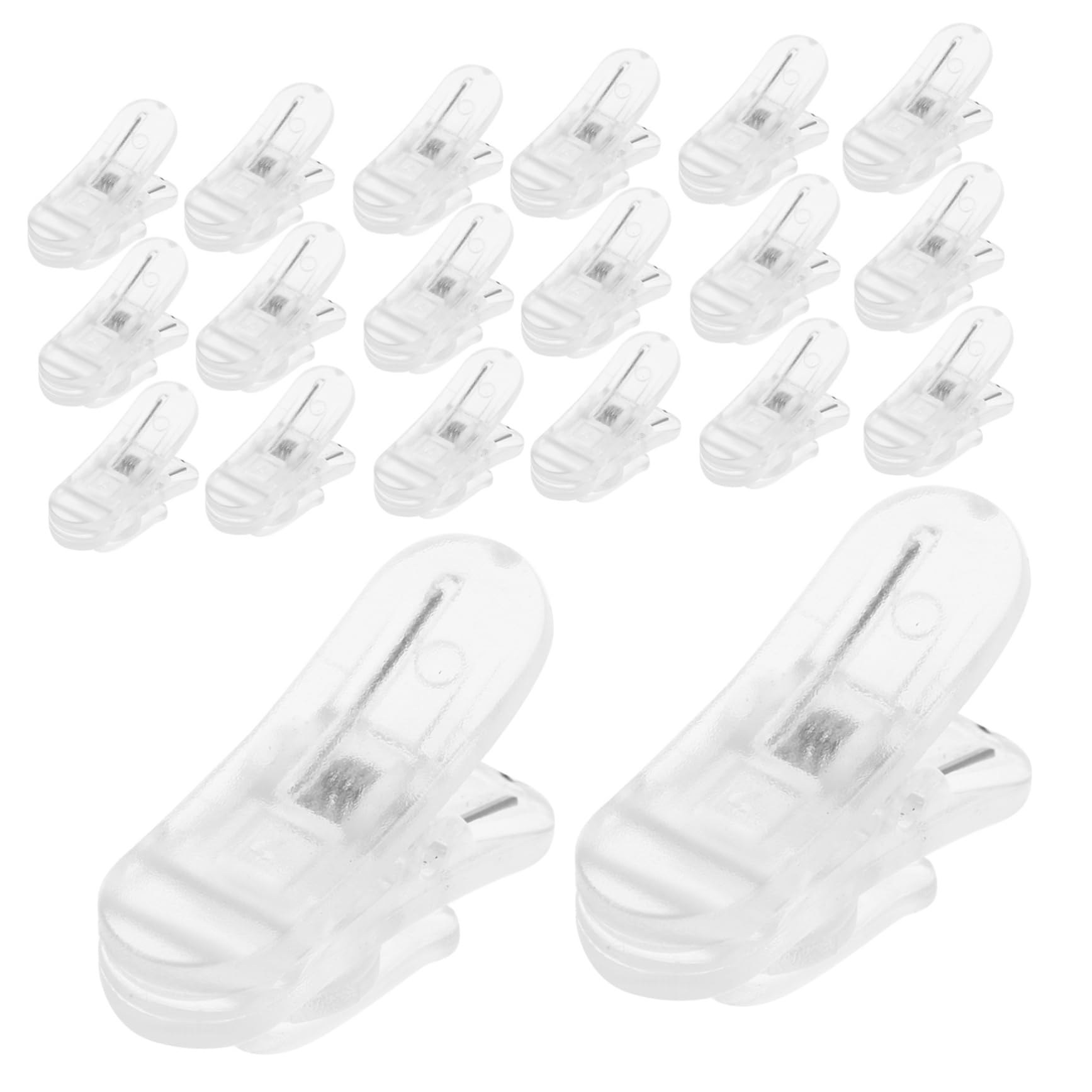 Besportble 50Pcs Sturdy Lapel Mic Clip Holder For Men Replacement For Lavalier Microphone Cable Clip
