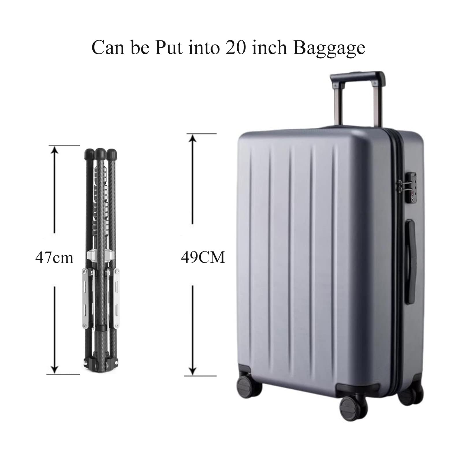 Marsace Mf-01 Carbon Fiber Light Stand Base Extendable Lamp Holder Portable Outdoor Travel Camera Studio Tripod