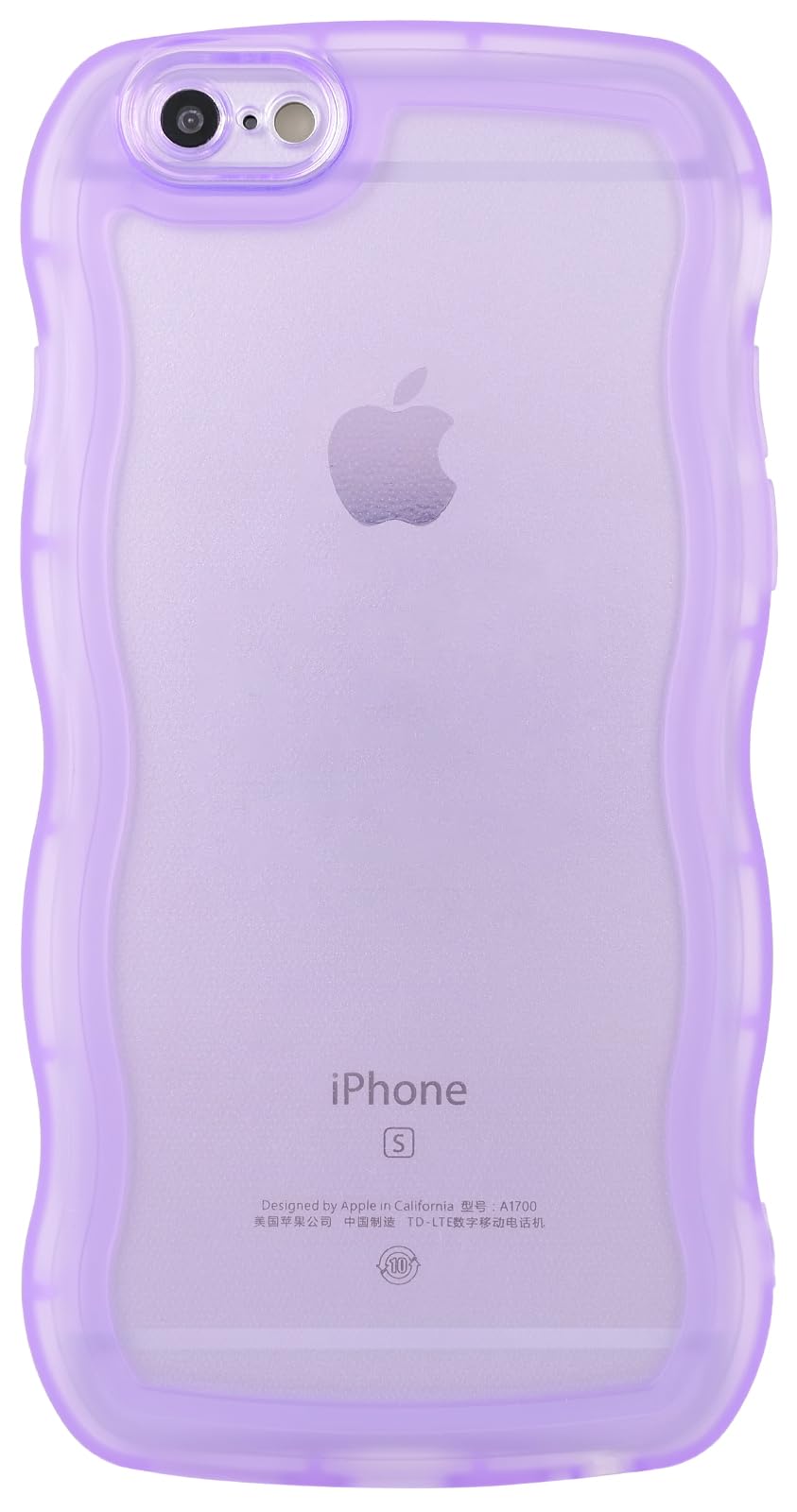 Skylmw Compatible With Iphone 6S Plus/6 Plus Case 5.5'', Cute Kawaii Curly Wave Frame Shape Soft Silicone Shockproof Protective