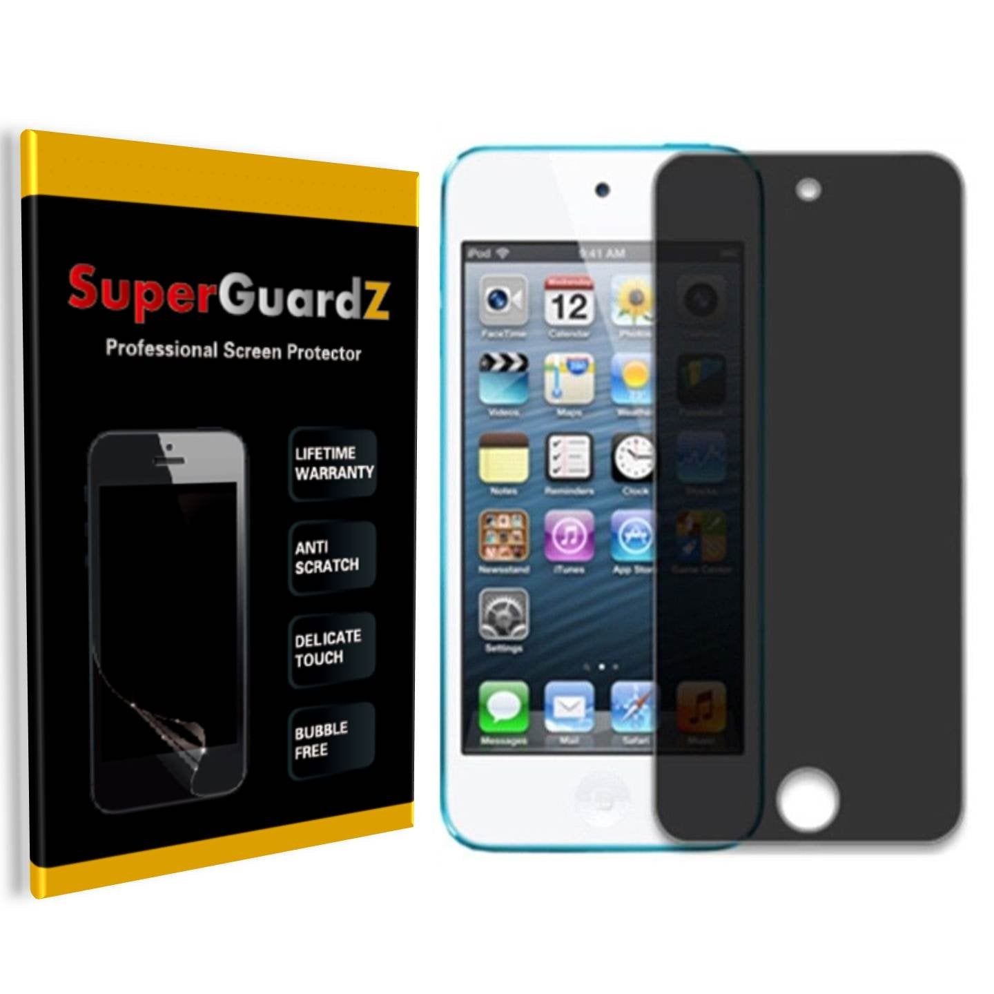 Superguardz [2 Pack] For Ipod Touch 6 (6Th Generation) / 5 (5Th Generation) Privacy Anti Spy Screen Protector, Anti Glare, Anti 