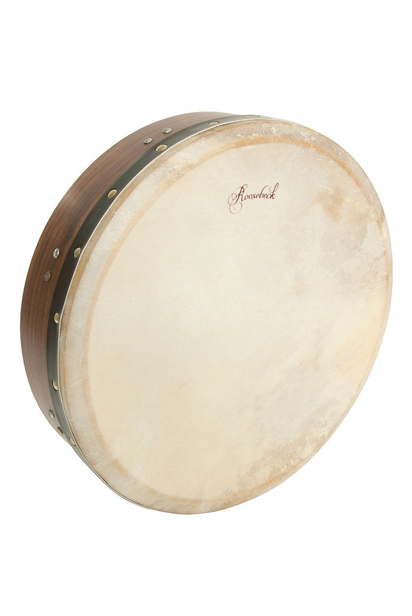 Roosebeck Tunable Sheesham Bodhran, Rosewood, Cross Bar 14 Inches By 3.5 Inches