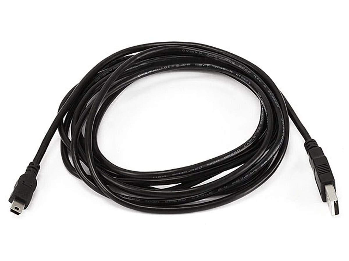 Monoprice 10 Feet Usb A To Mini B 5Pin 28/28Awg Cable (103897) Black