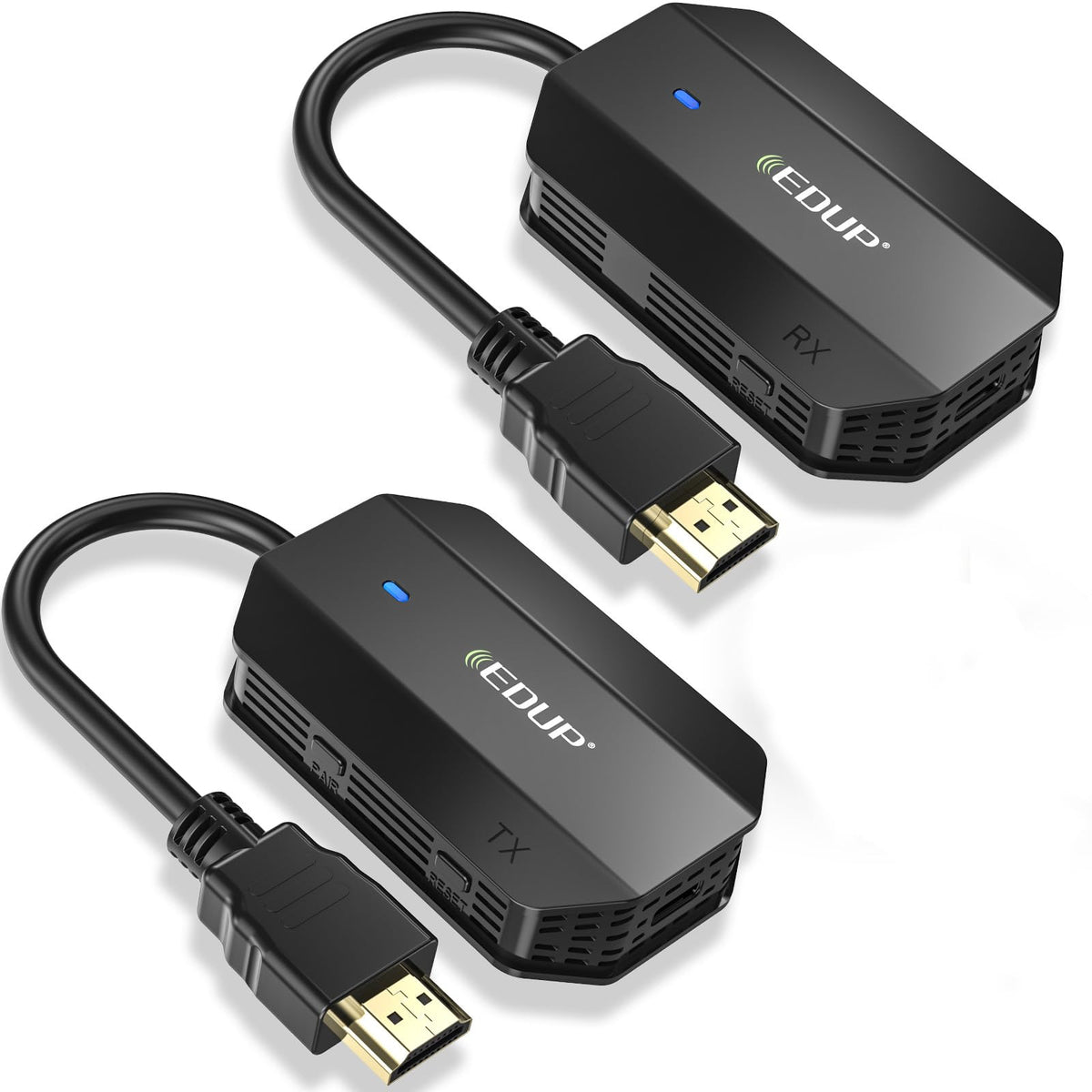 Wireless Hdmi Transmitter And Receiver Edup, Wireless Hdmi Extender Kit, Plug & Play, 50M/165Ft Long Range, For Streaming/Castin