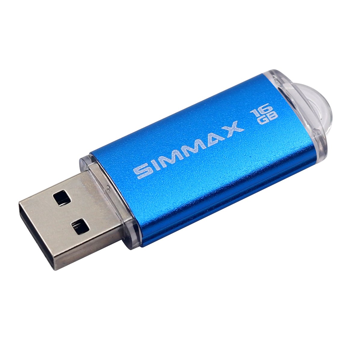 Simmax 2 Pack 16Gb Usb 2.0 Flash Drive Memory Stick Thumb Drive Pen Drive With Led Indicator (Blue Green)