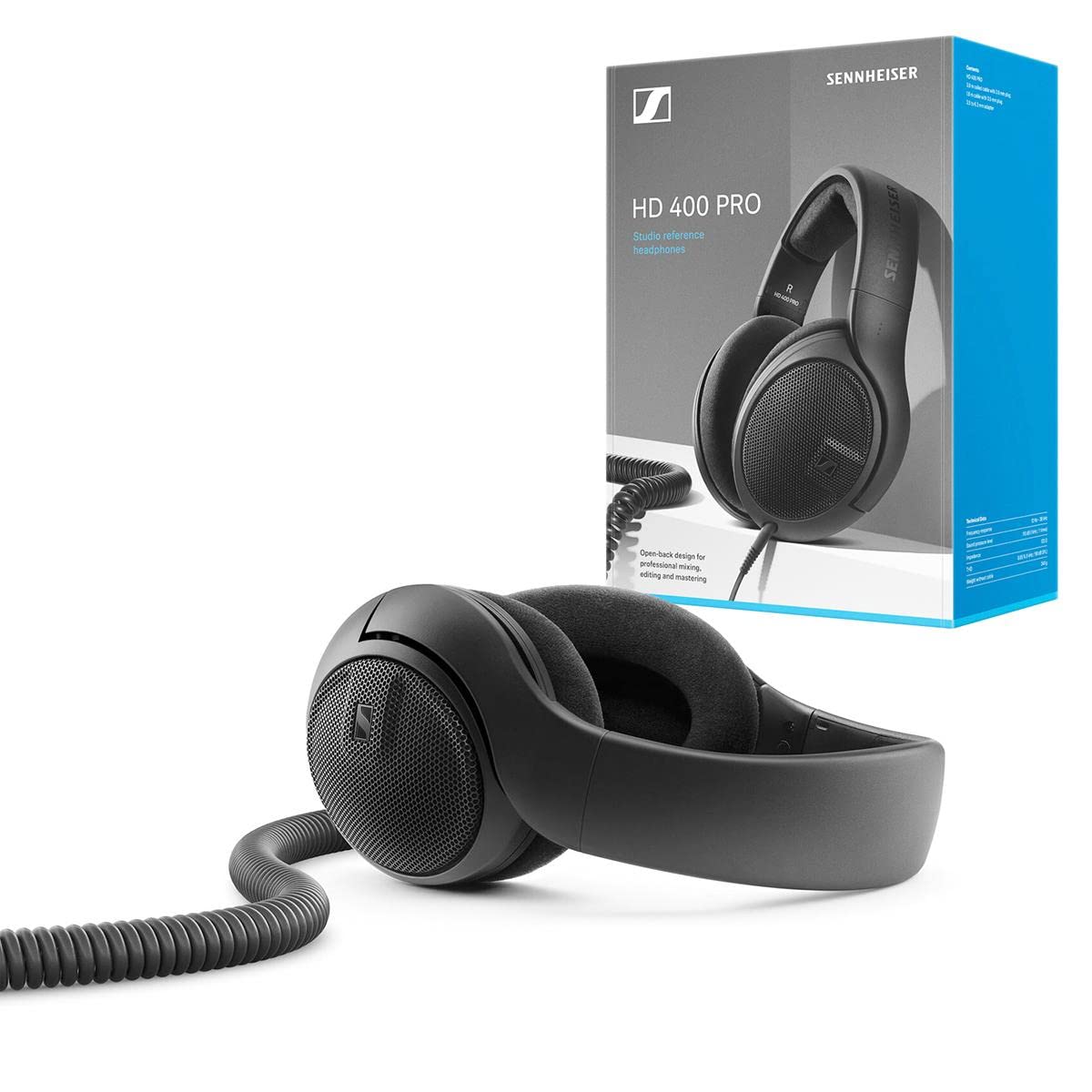 Sennheiser HD 400 PRO Open Back Dynamic Headphones for Studio, Mixing, Video, Audio Production, Twitch, High Definition music li