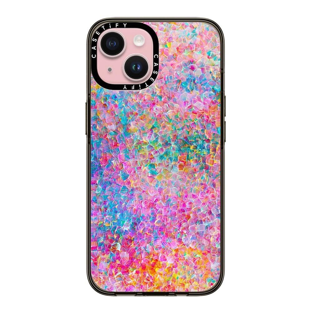 Casetify Compact Case For Iphone 15 [2X Military Grade Drop Tested / 4Ft Drop Protection]   My Neon Summer By Ingrid Ching   Cle